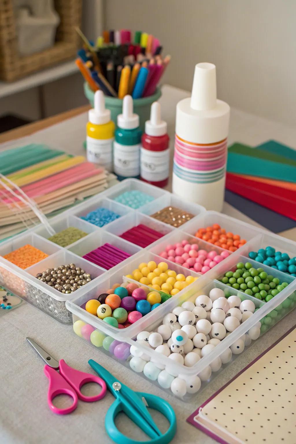 A custom craft kit offers endless creative possibilities.