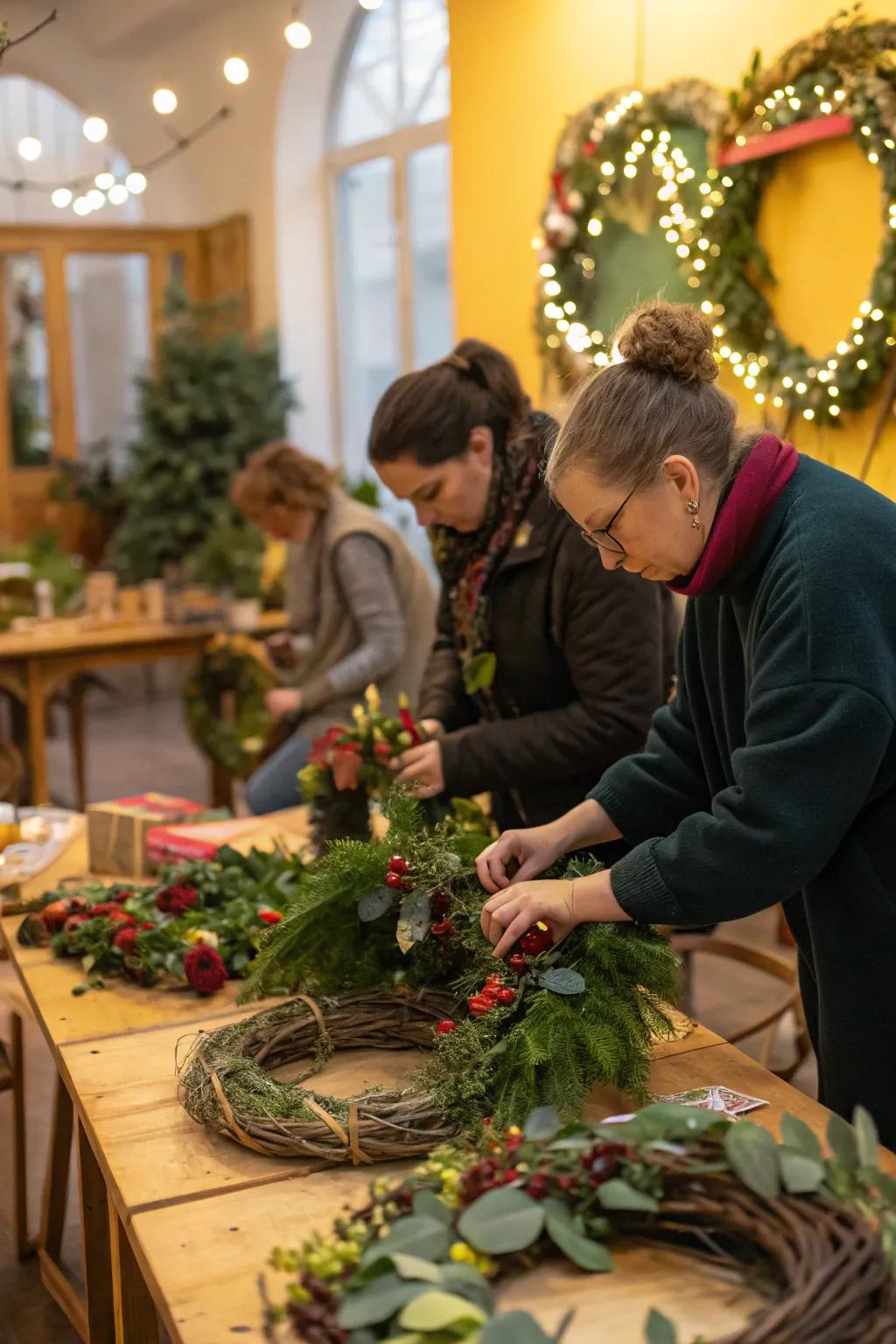 Crafting wreaths from nature's bounty is both relaxing and rewarding.