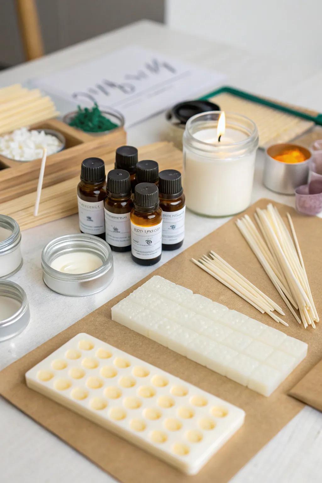 Unleash your creativity with a DIY candle making kit.