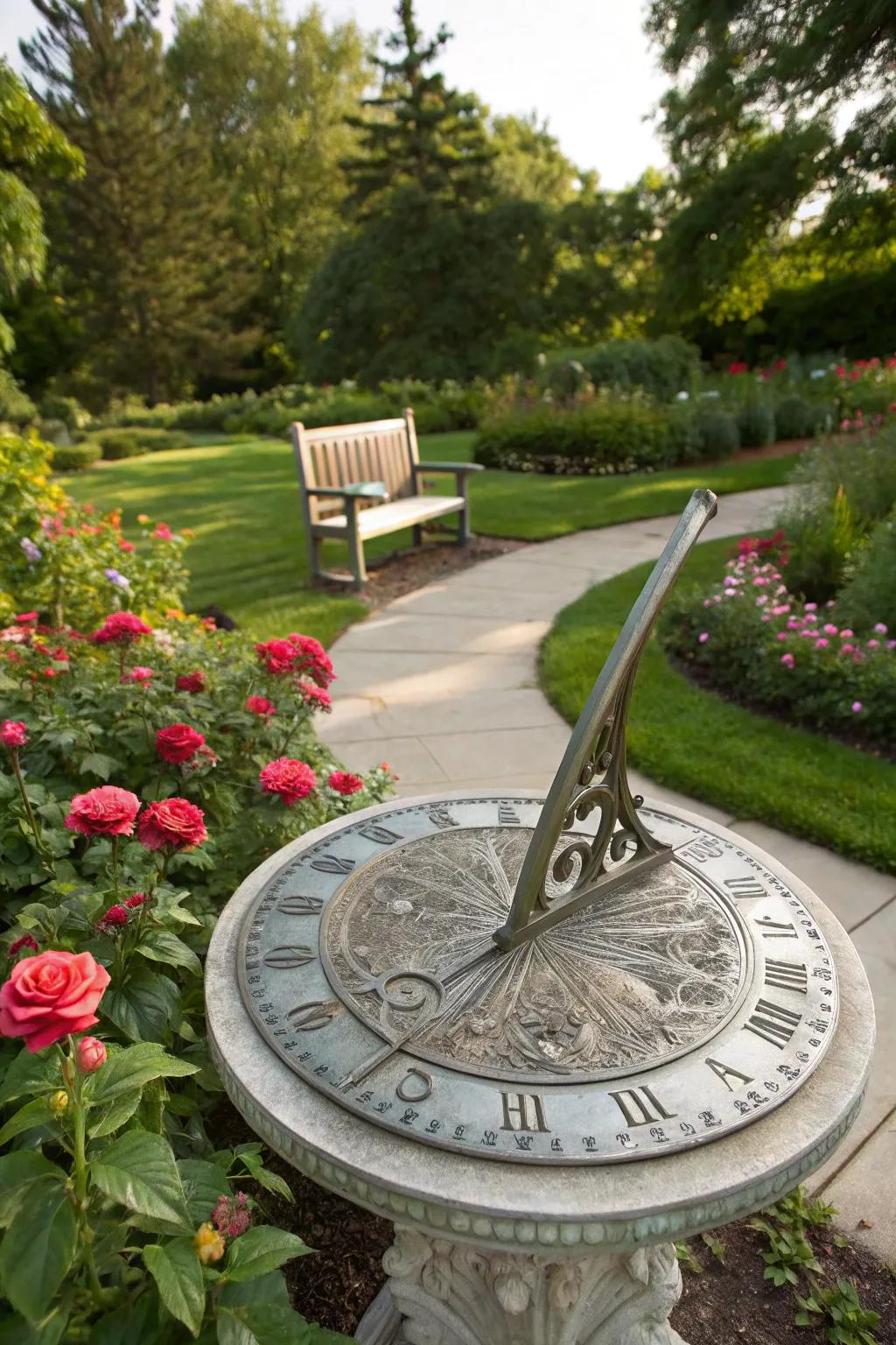 Mark the passage of time with a personalized sundial.