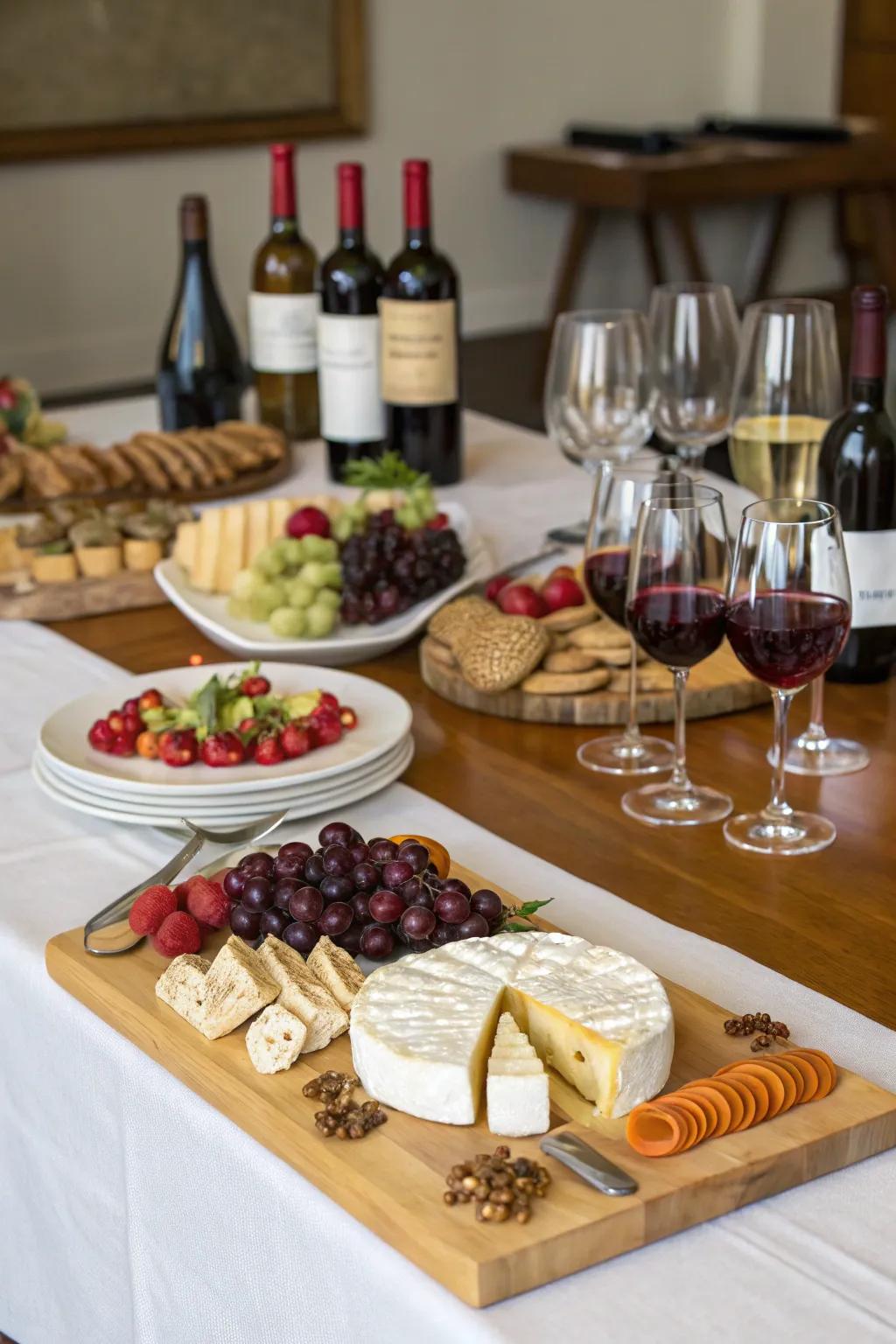 A wine tasting party adds sophistication and enjoyment to the birthday celebration.