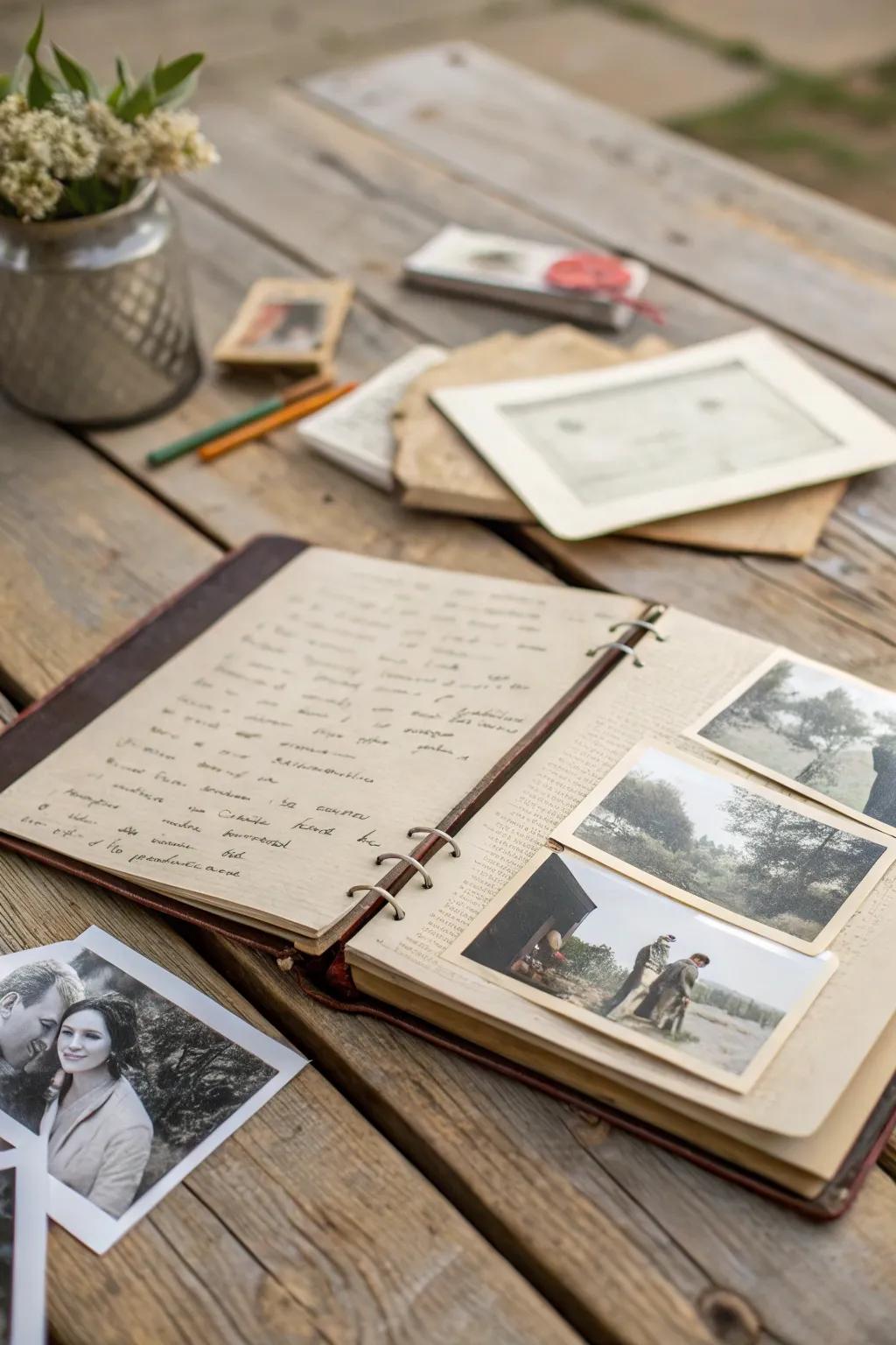 A thoughtfully curated photo album is a gateway to cherished memories.