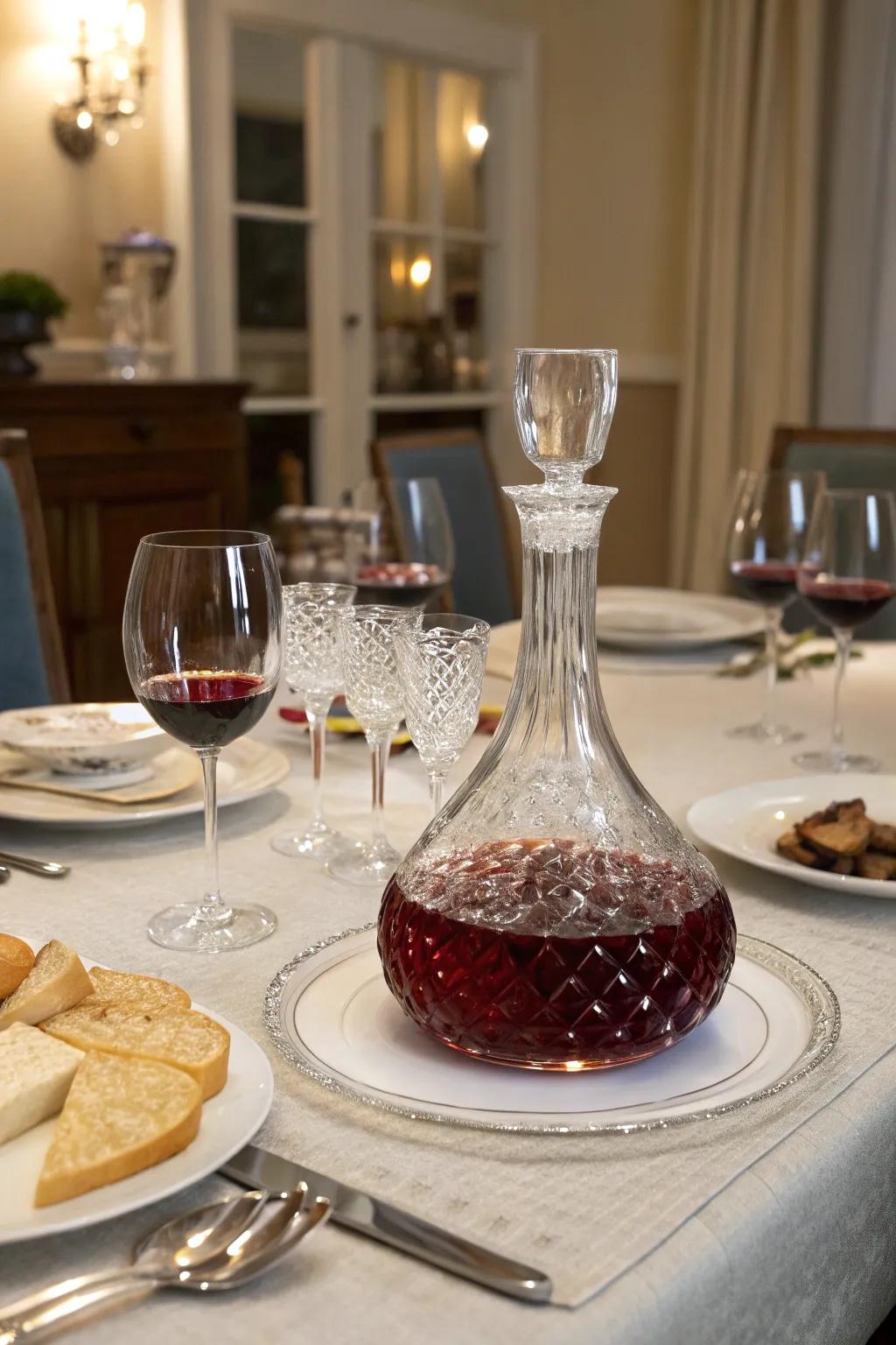 Enhance her wine experience with an elegant decanter.