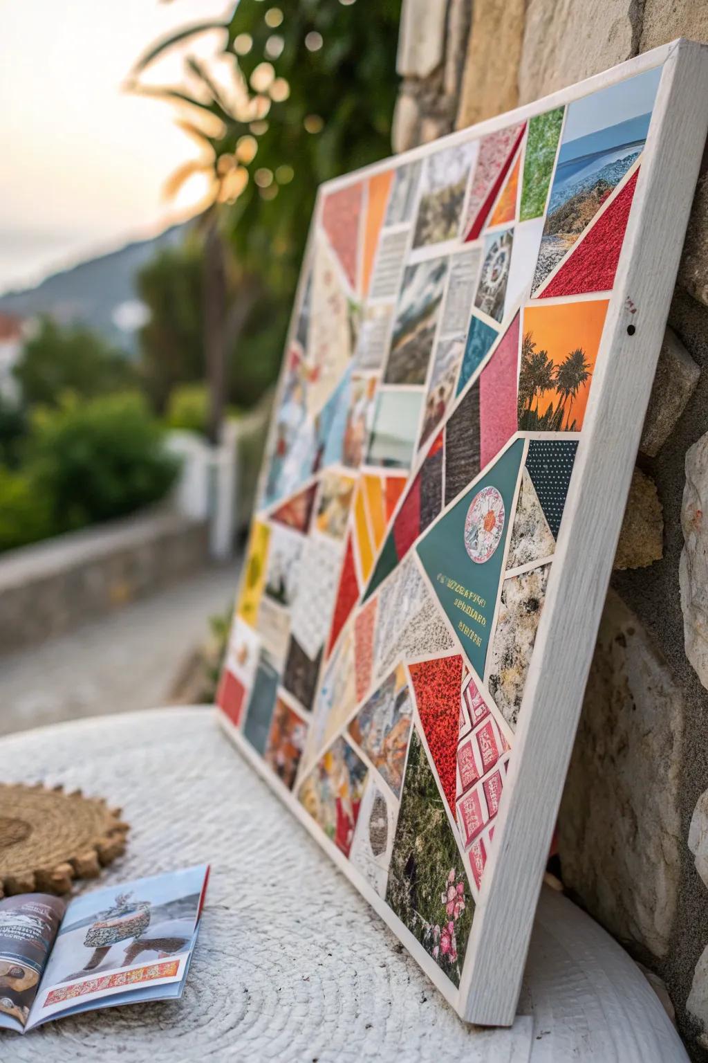 Unleash your creativity with magazine collage art – where simplicity meets vibrant expression.