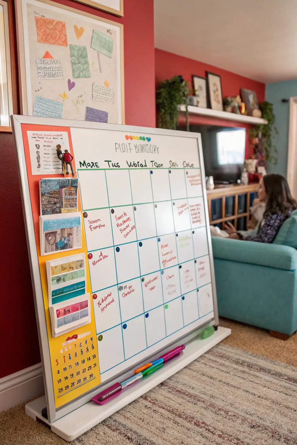 Color-coded calendars help you manage multiple aspects of life effortlessly.