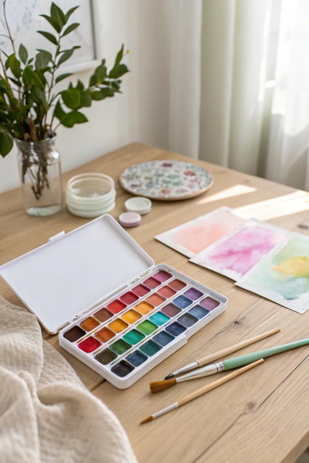 Dive into a world of vibrant creativity with these stunning watercolors, perfect for every artistic adventure.