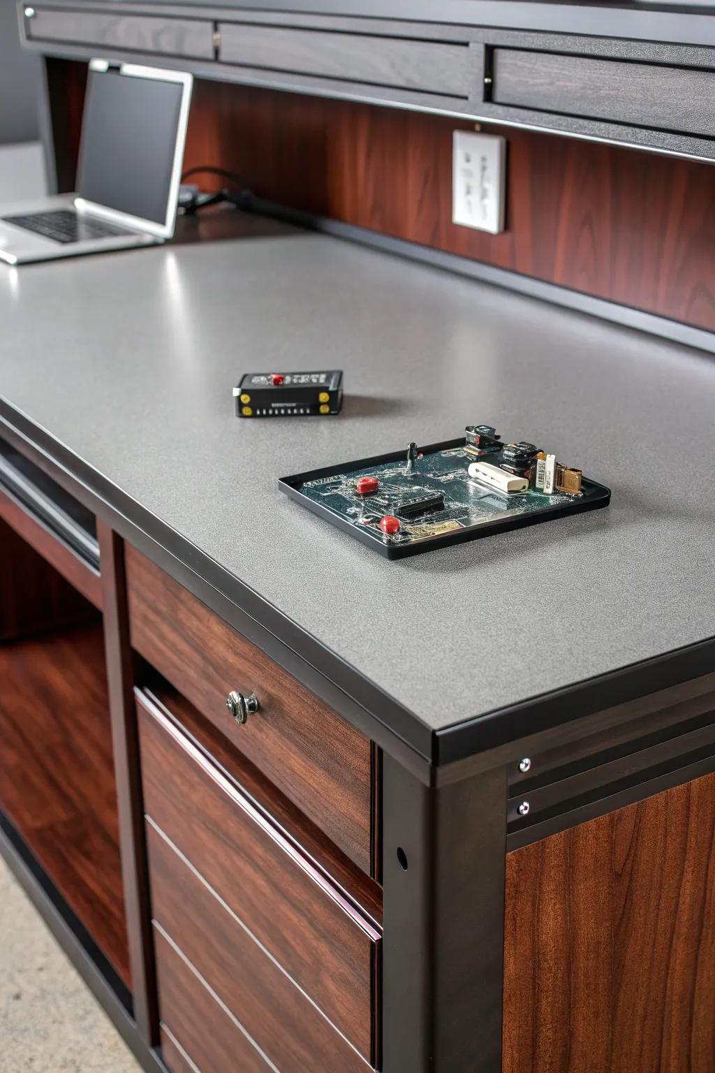 Elevate your electronic projects with the sleek protection of ESD laminate.