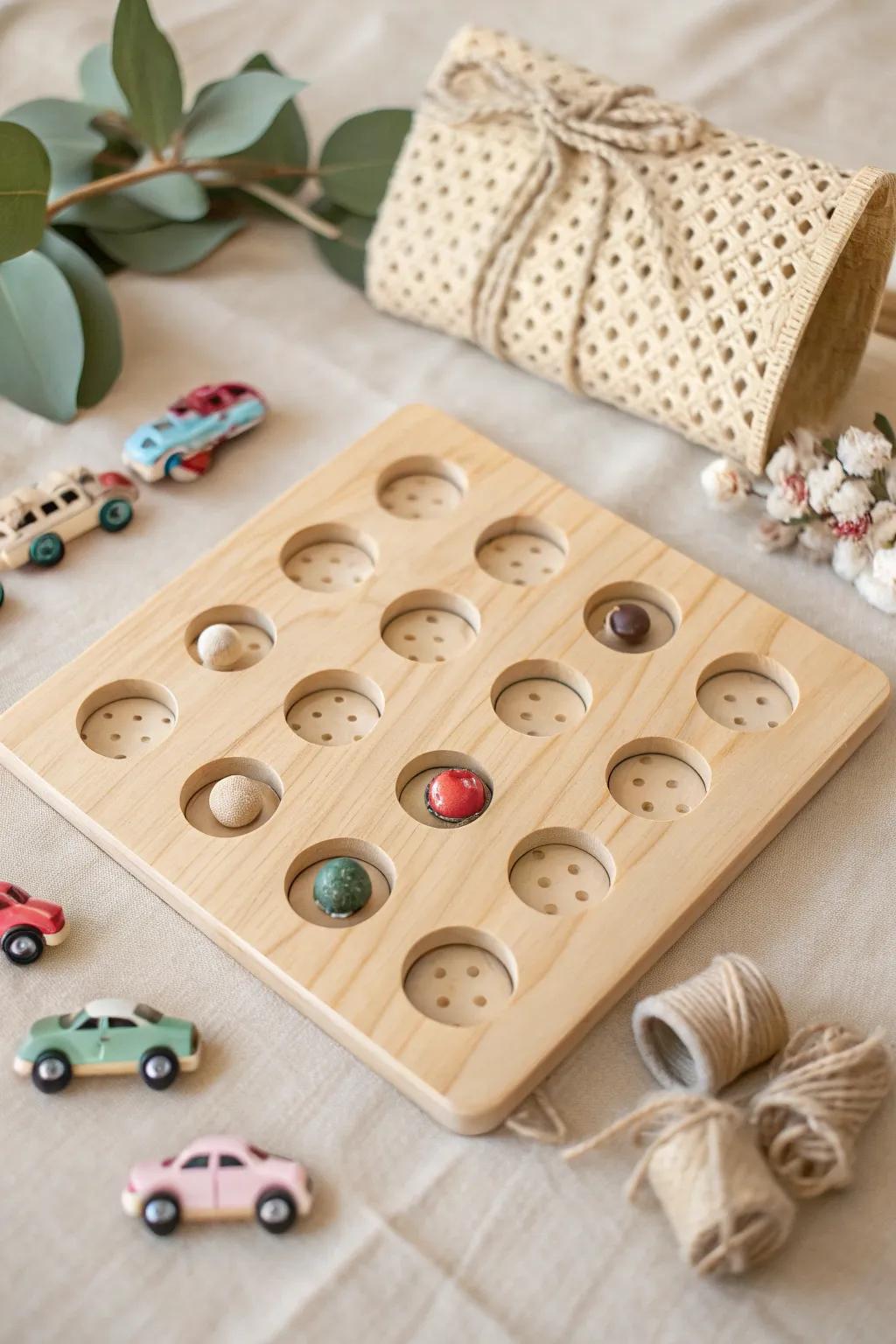 Discover the joy in simplicity with our Mini Toy Wonderland punch board, where tiny treasures await!