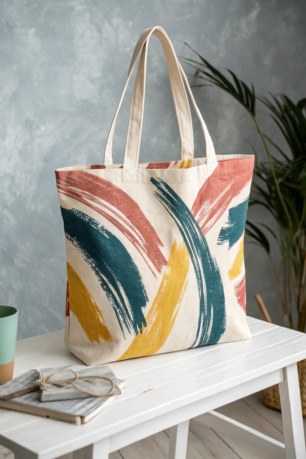 Transform your tote into a portable canvas with bold, artistic flair!