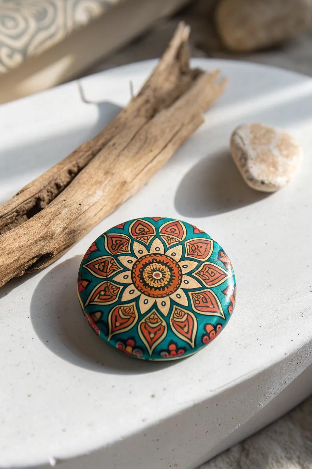 Elevate your space with the artful simplicity of handcrafted button magnets.
