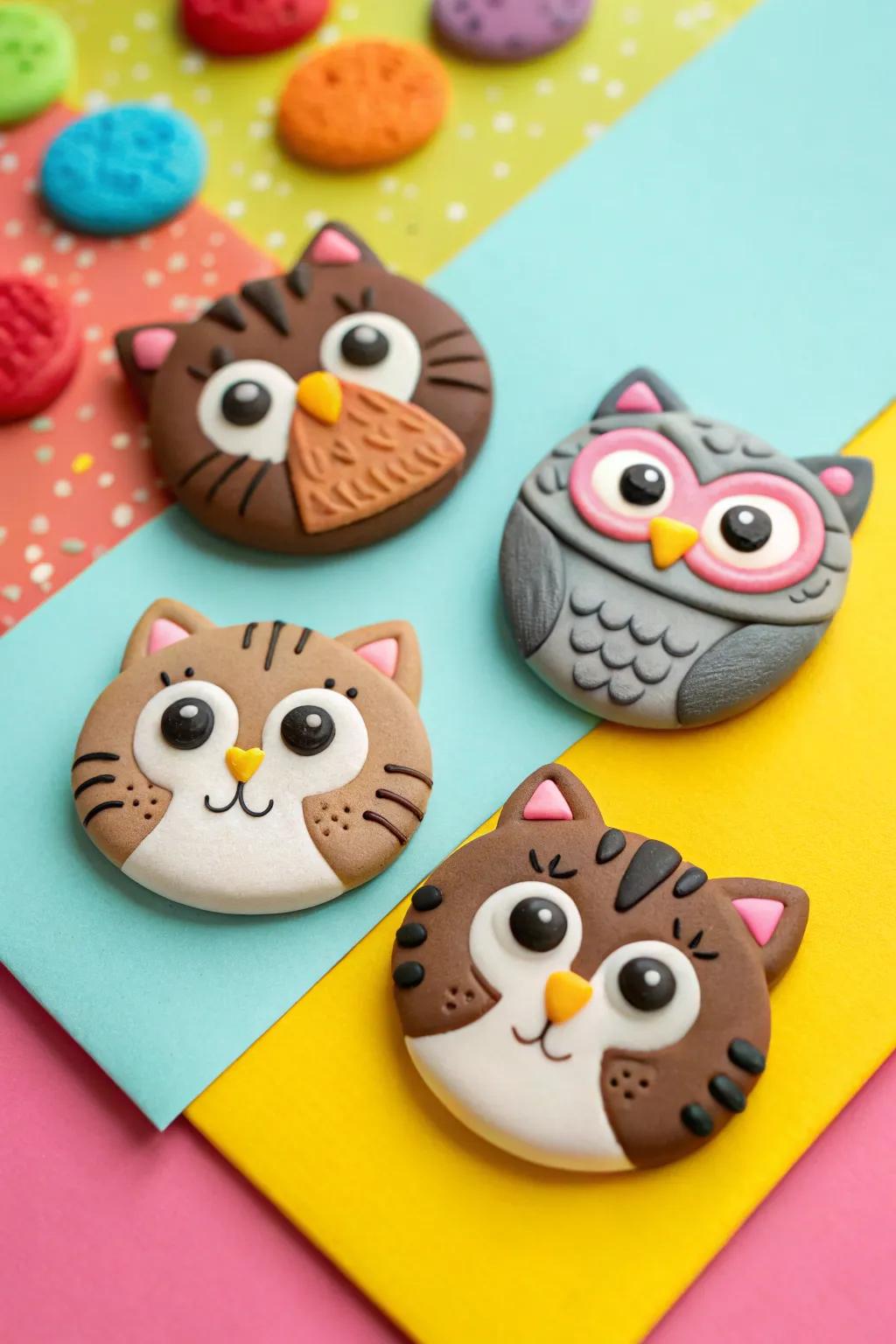 Add some whimsy to your decor with adorable animal-shaped magnets.