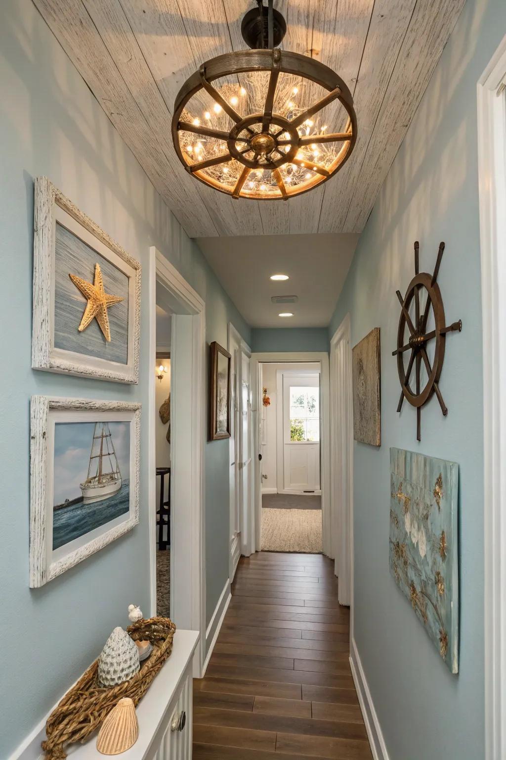 Nautical ceiling fixtures bring a classic seaside feel to your home.