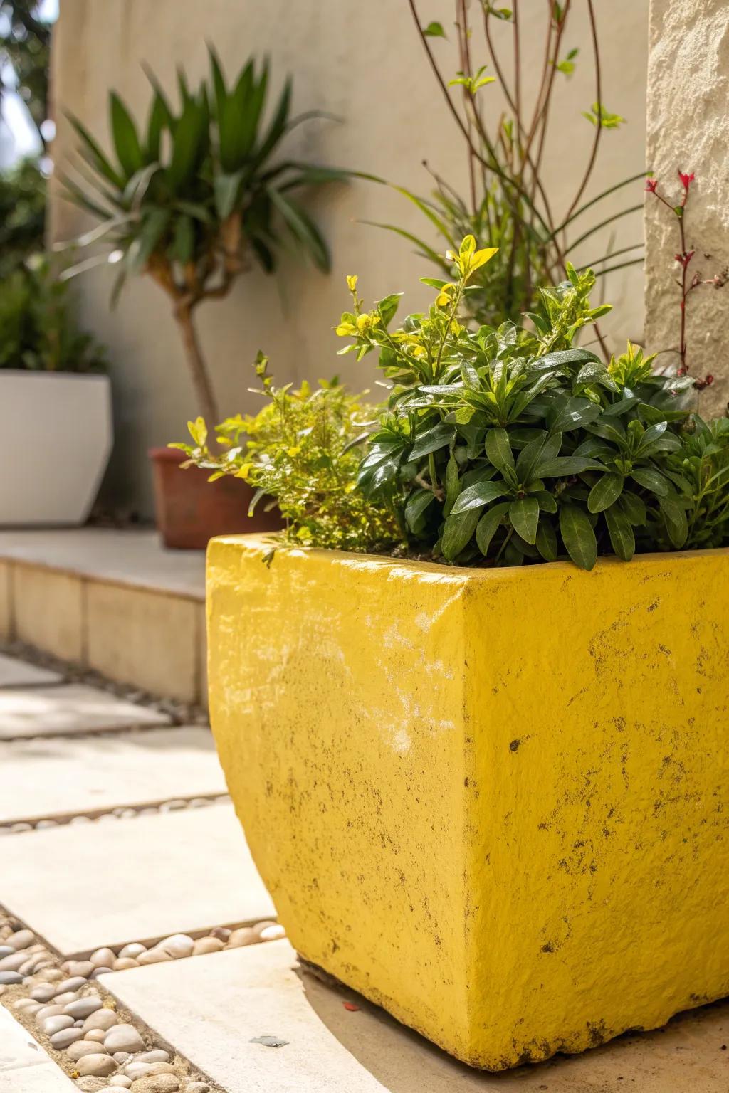 Add a splash of sunshine to your outdoor space with vibrant craftsmanship.