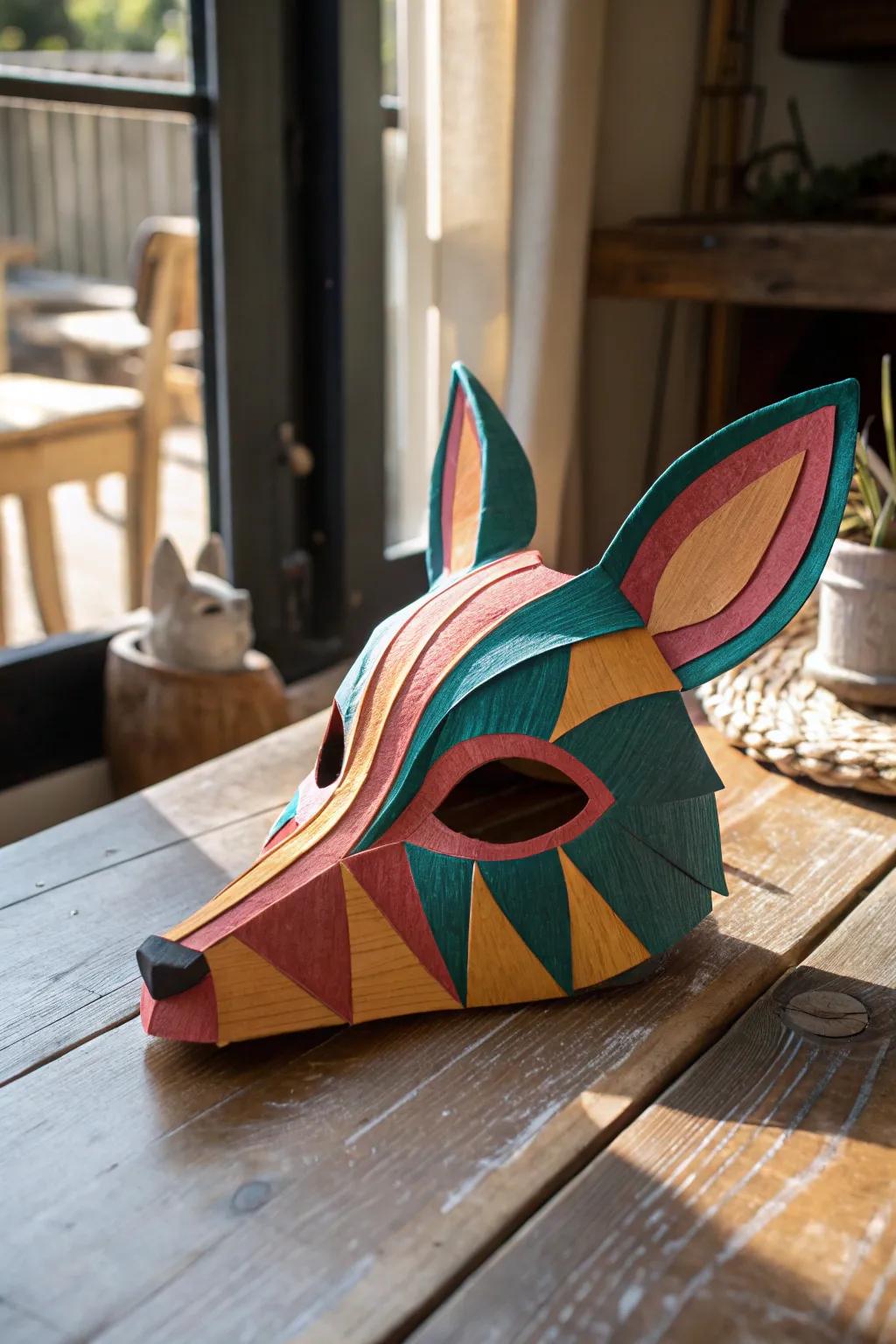Unleash creativity with vibrant crepe paper masks that bring a touch of boho charm to craft time!