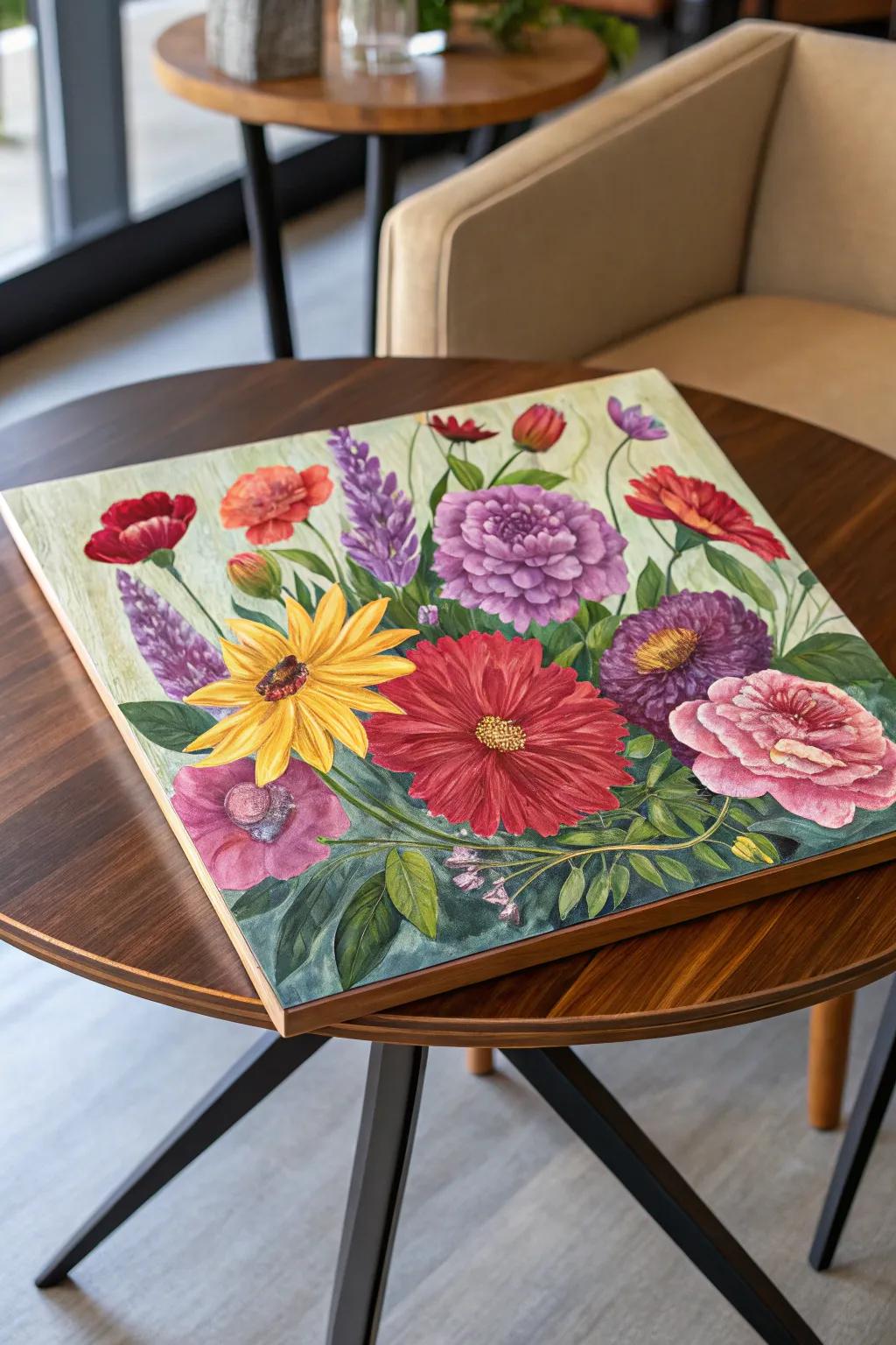 Bring the beauty of flowers to your canvas.