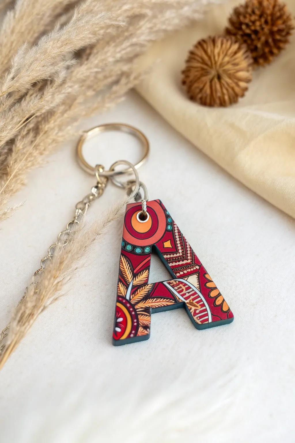 Elevate your style with a personalized touch—discover the charm of custom initial letter keychains.