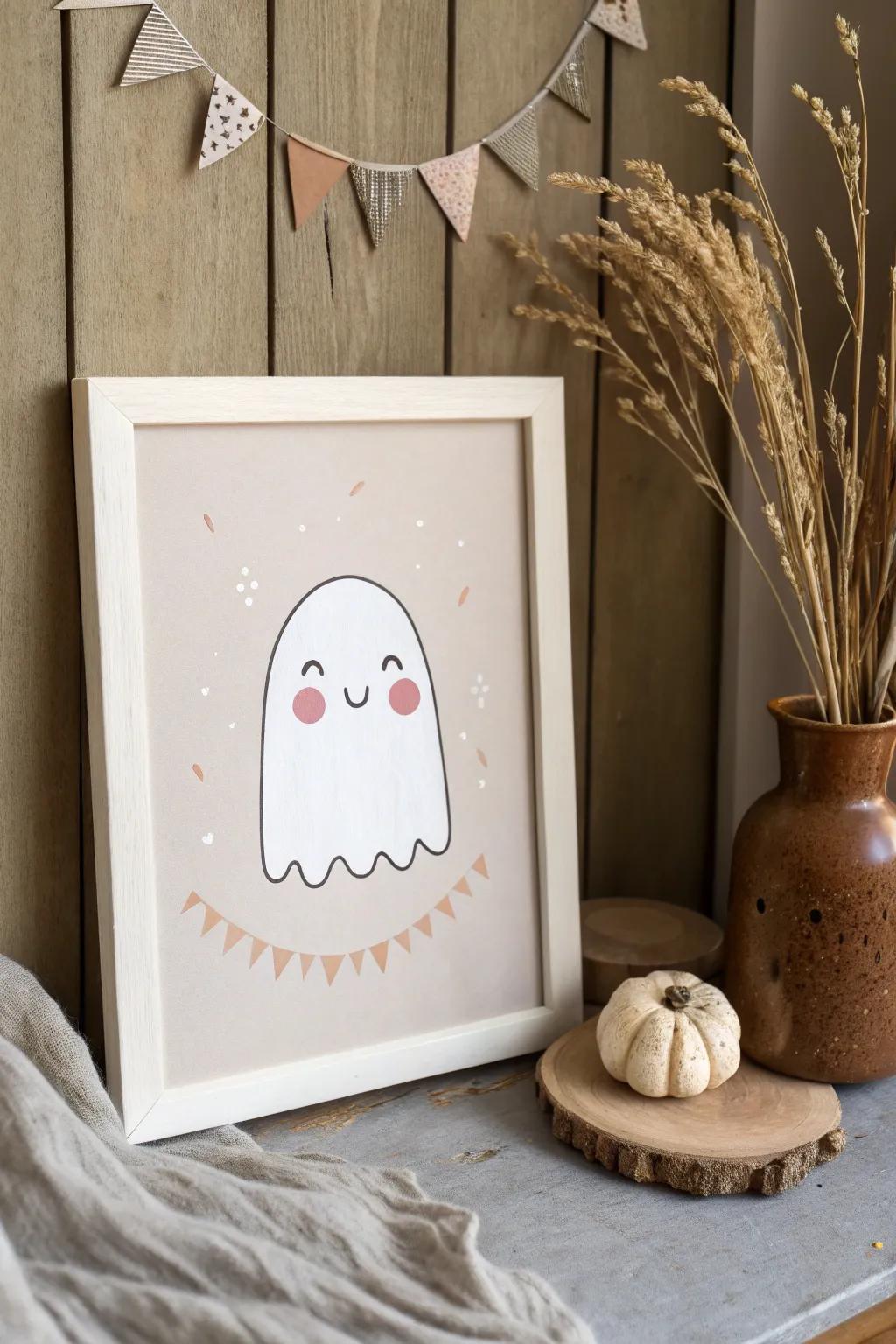 Meet the Blushing Ghost: a charming blend of minimalism and boho flair, perfect for adding character to your space!