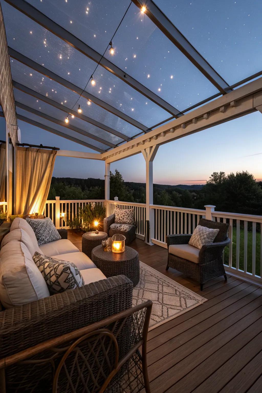 Enjoy your evenings with a screened-in deck.