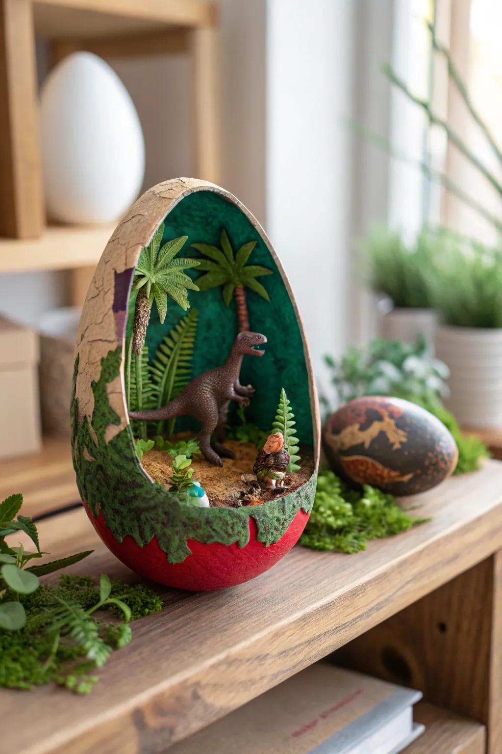 Discover prehistoric wonders in the palm of your hand with these Dino Diorama Eggs—where craftsmanship meets creativity.
