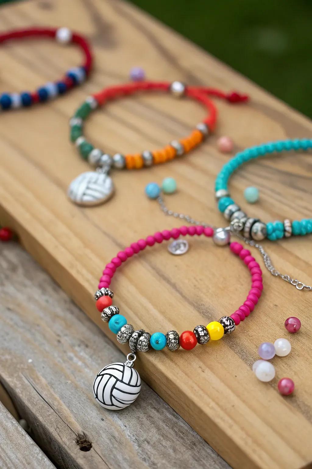 Craft these stylish bracelets as a team bonding activity.