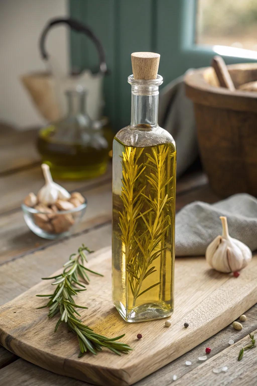 Elevate your holiday gifting with this handcrafted infused olive oil, a perfect blend of simplicity and bold elegance.