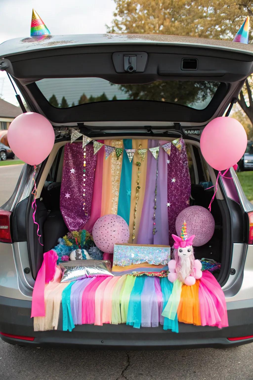 Bring the magic of unicorns to your trunk or treat.