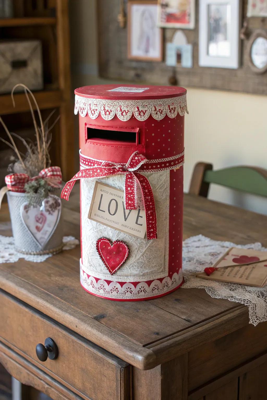 A whimsical mailbox ready to receive heartfelt letters.