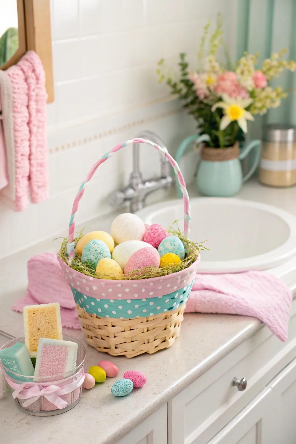 Transform bath time with a basket full of bubbly surprises.