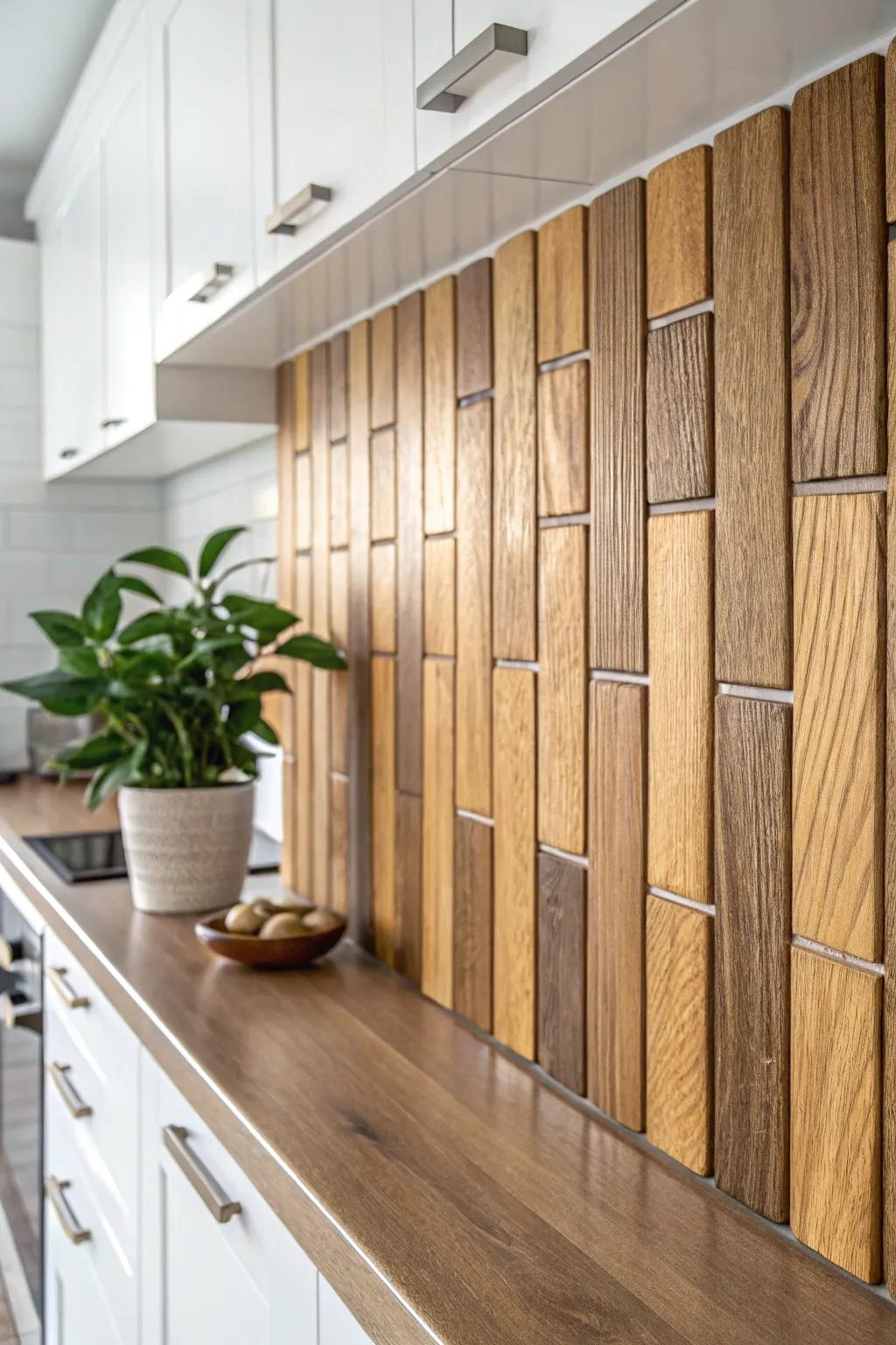 Transform your kitchen with the warmth and elegance of wood-look tiles—minimal upkeep, maximum style.