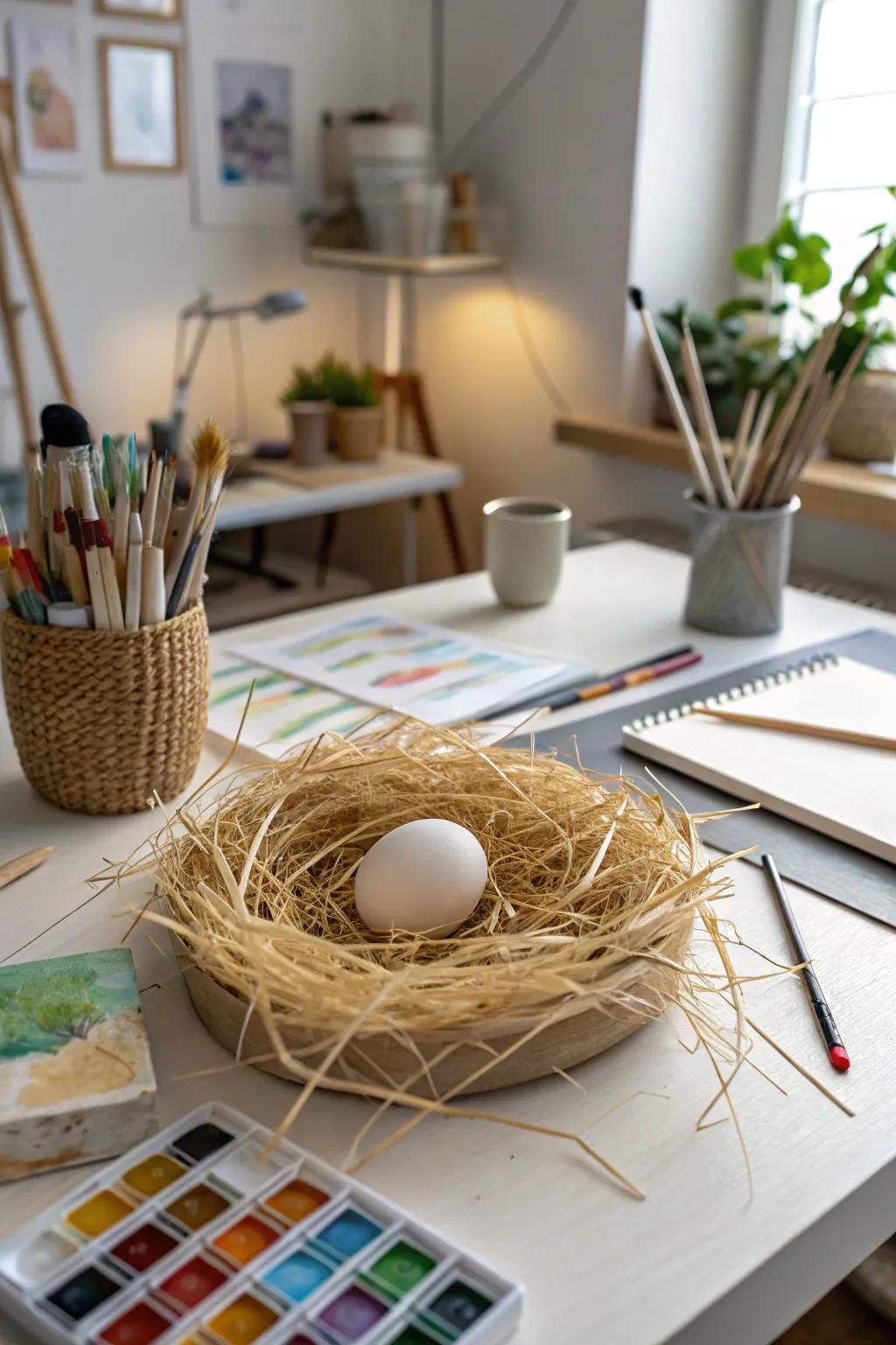 Straw structure offering geometric protection