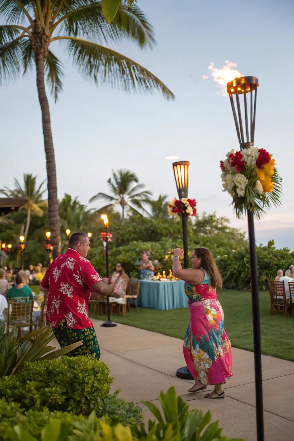 Escape to a tropical paradise with a backyard luau celebration.