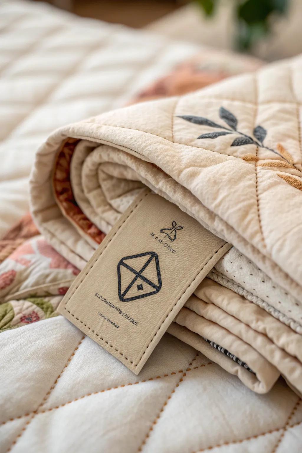 Infuse personality into your quilts with stamped labels that tell a story.