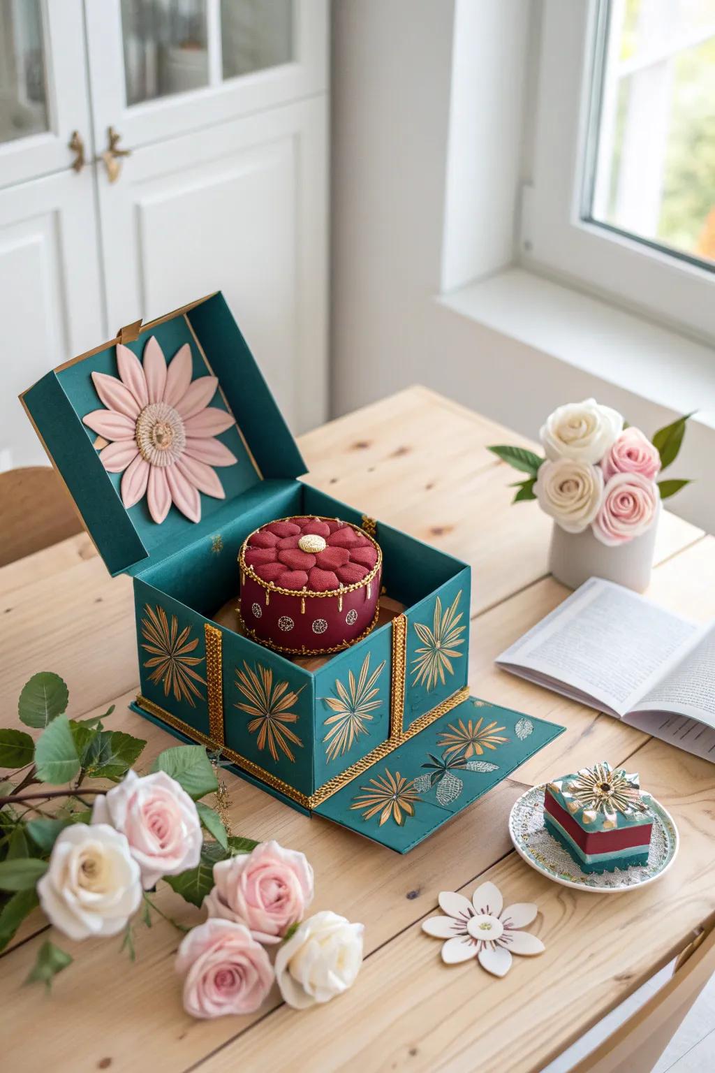 Surprise and delight with a 3D pop-up explosion gift box that adds a touch of magic to any celebration!