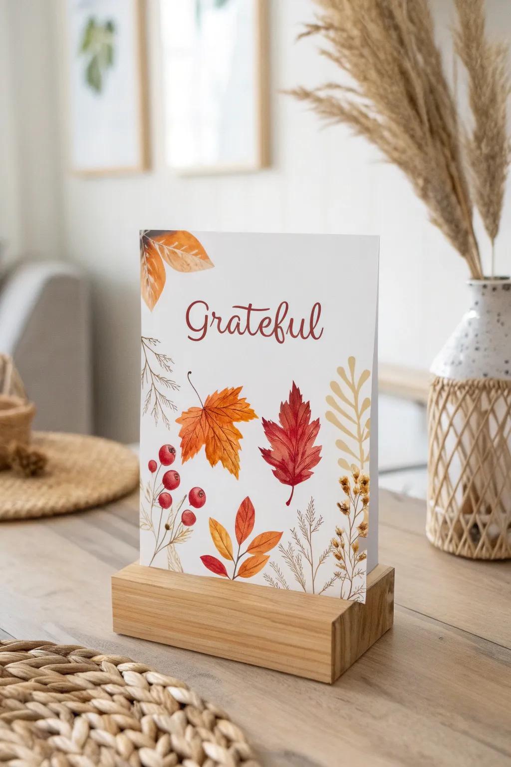 Embrace the season's gratitude with handcrafted charm.
