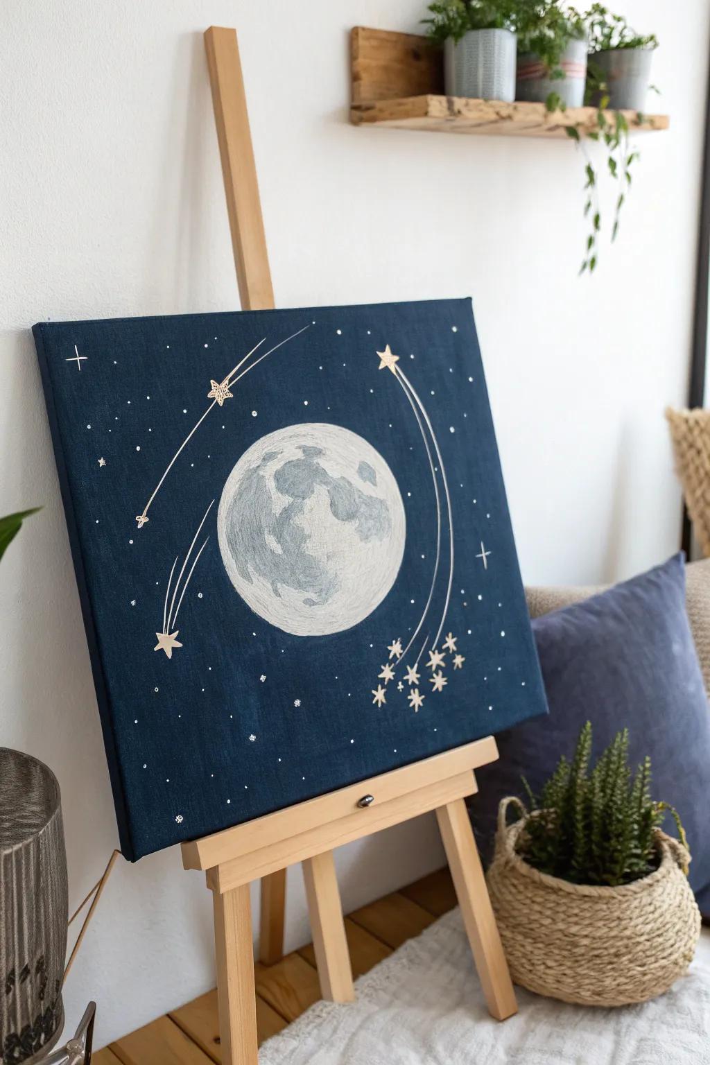 Transform your space with a touch of celestial magic—create your own starry night masterpiece with minimalist charm and boho flair.