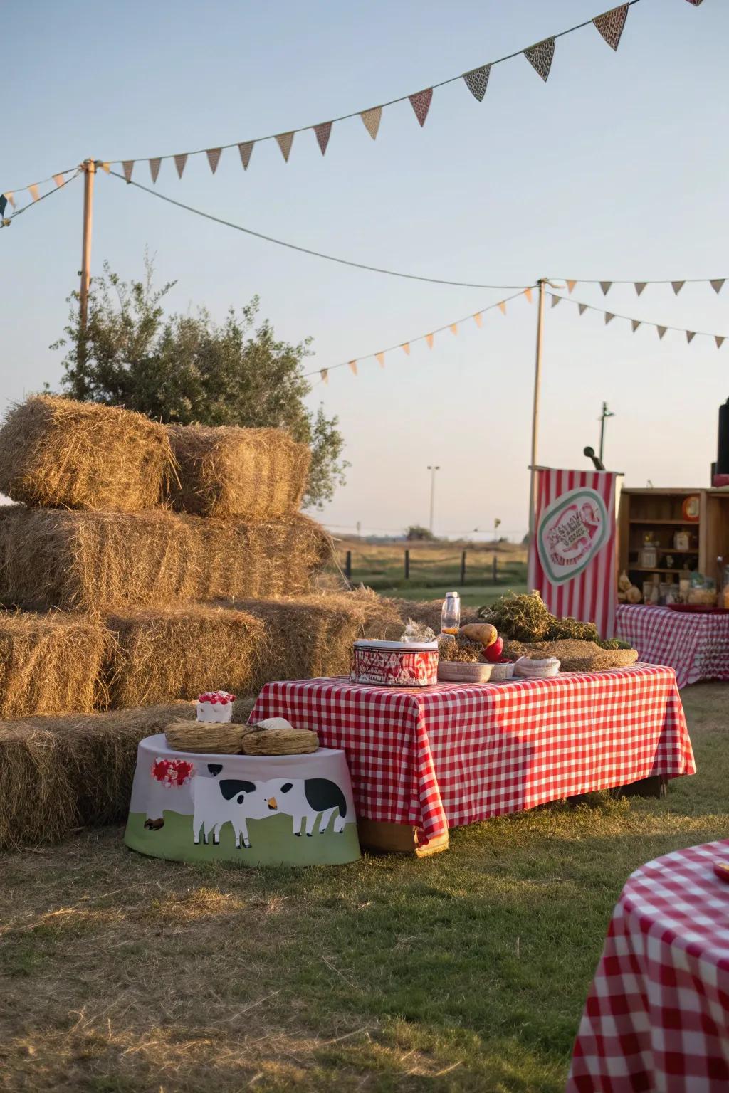 Down on the farm fun with a Little Farmer theme.