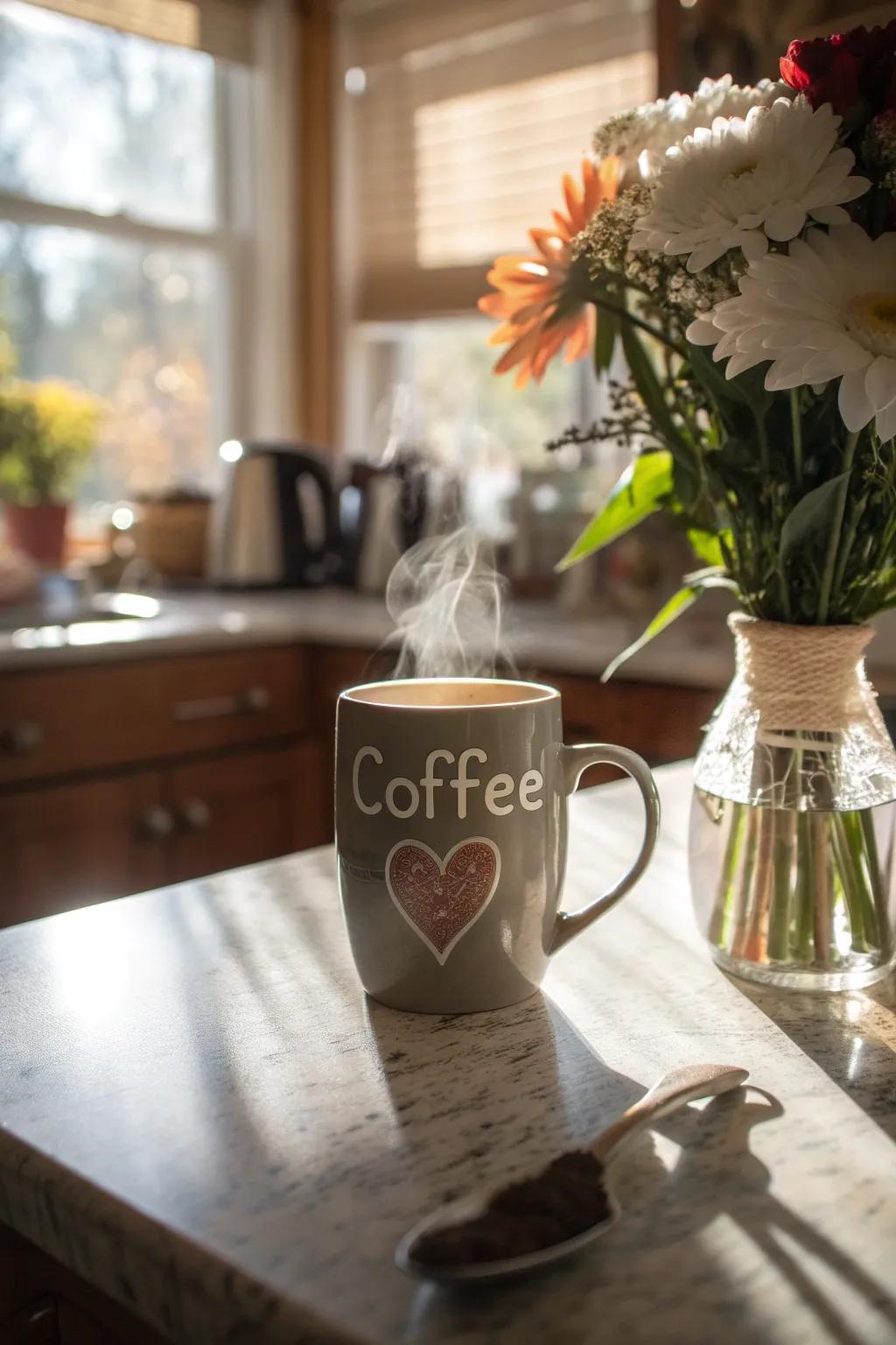 A personalized mug that makes her morning coffee even more special.