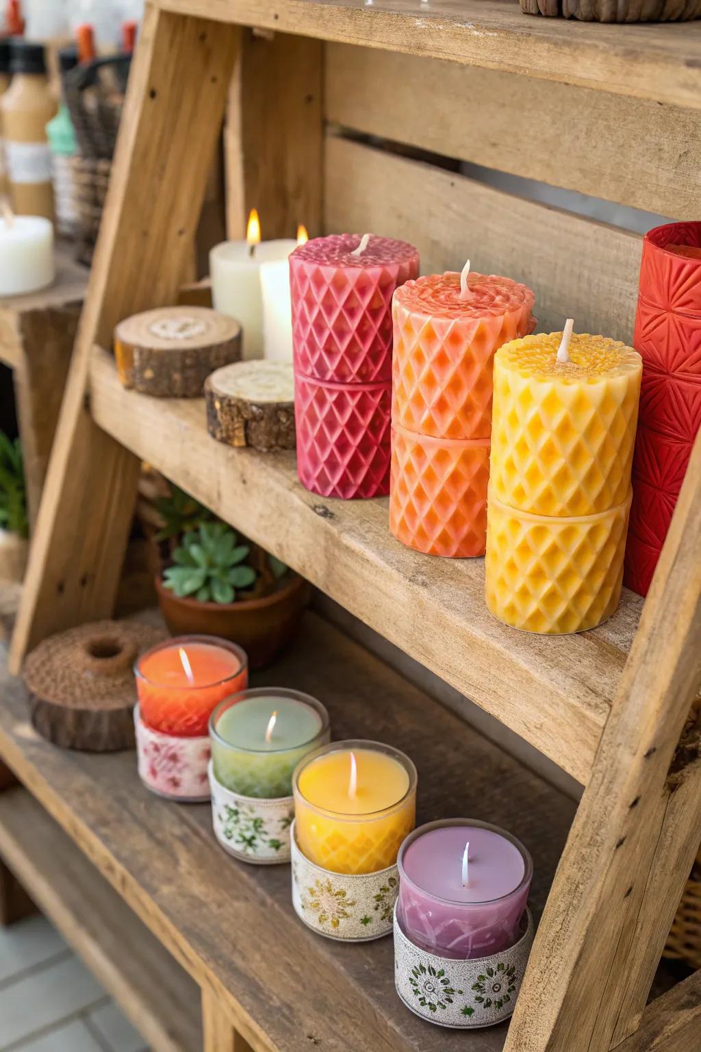 Craft your own fragrance with a scented candle making kit.