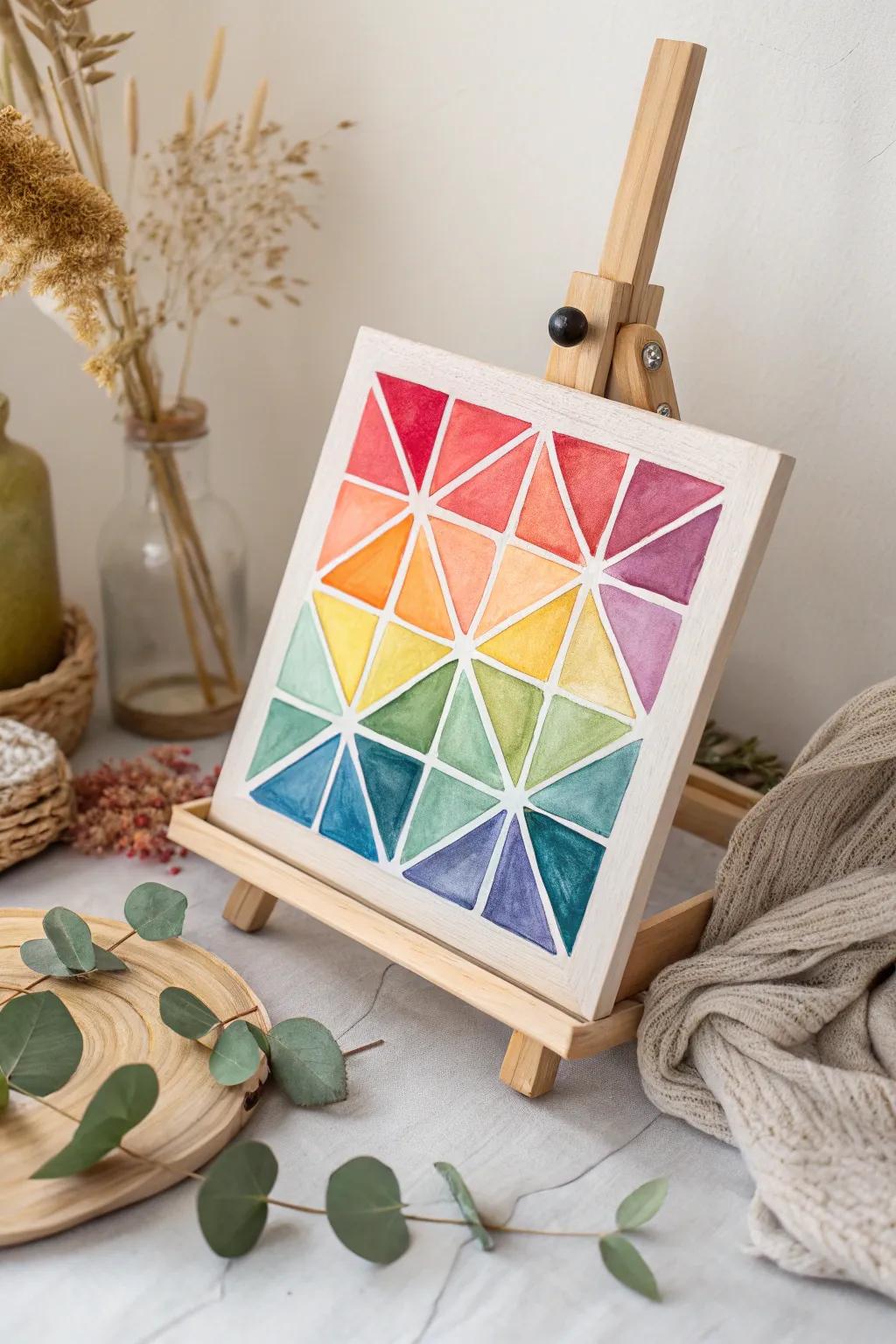 Unleash your creativity with this colorful watercolor collage masterpiece!