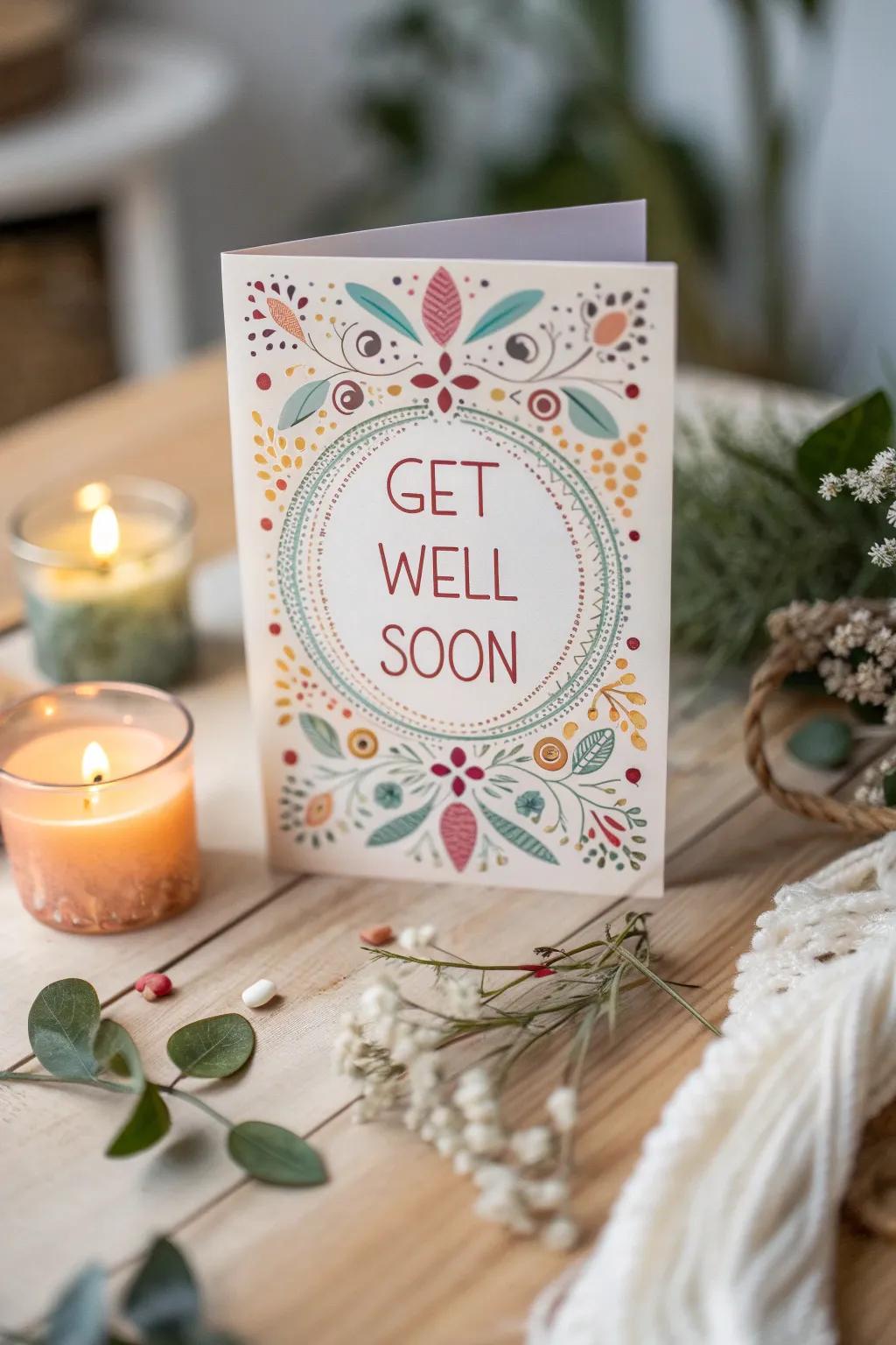 Brighten Grandma's day with a handcrafted card in vibrant hues.