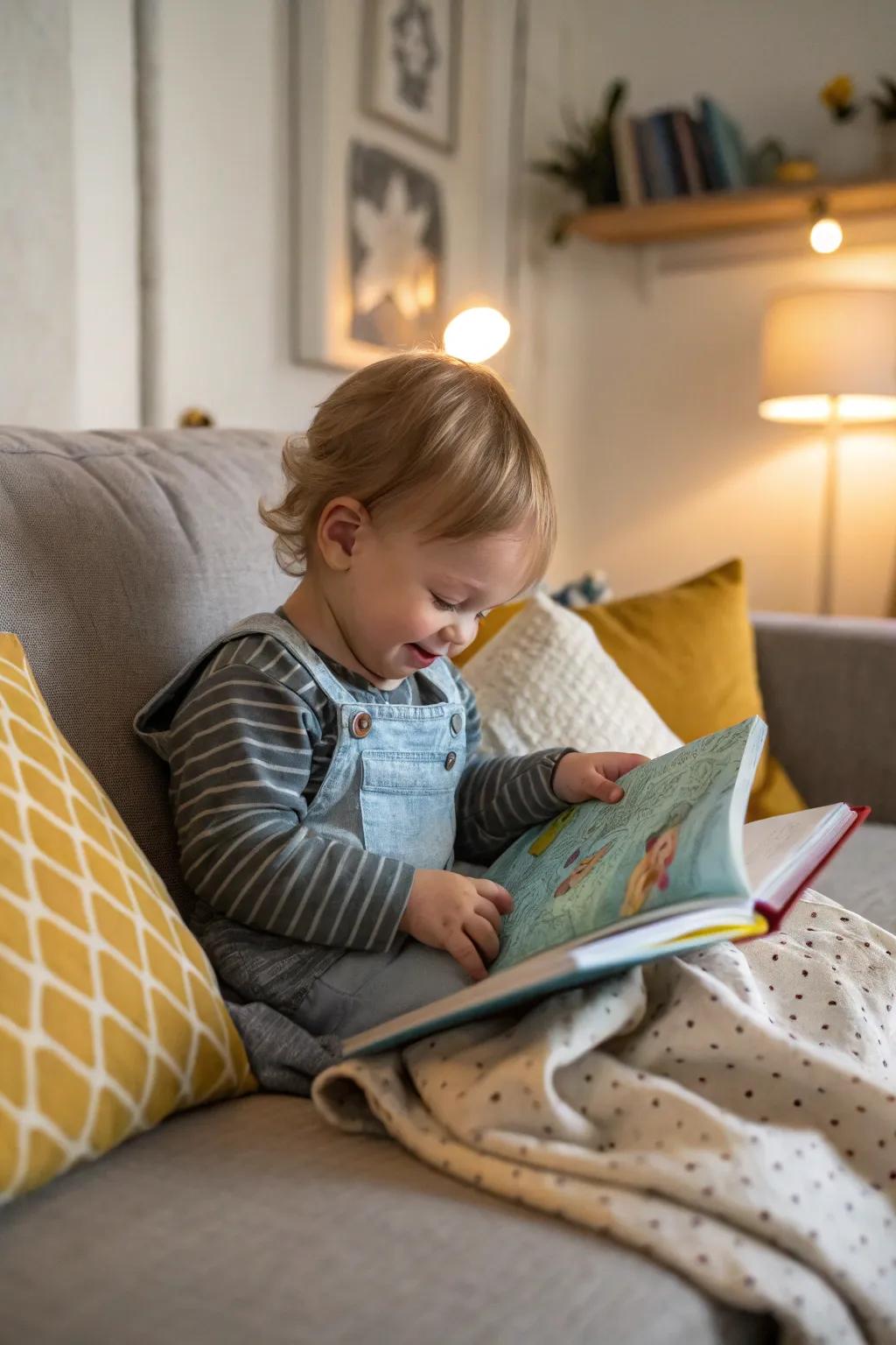 Fabric books offer a tactile reading experience.