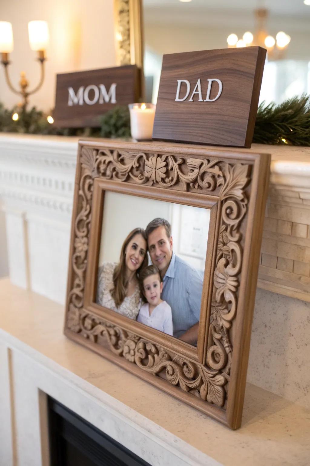 A personalized frame to showcase cherished memories and loved ones.