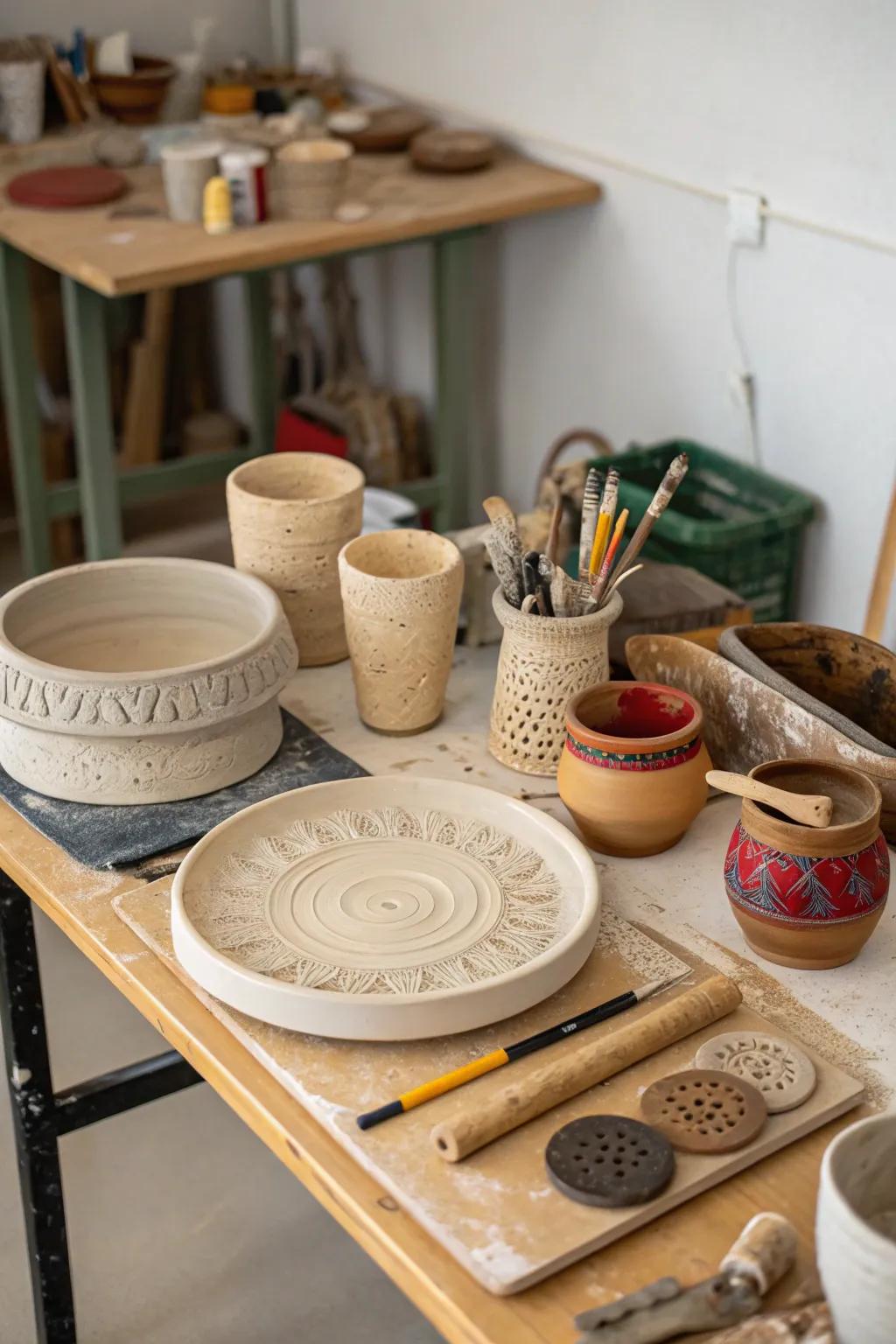 A DIY pottery kit unleashes her creative potential.