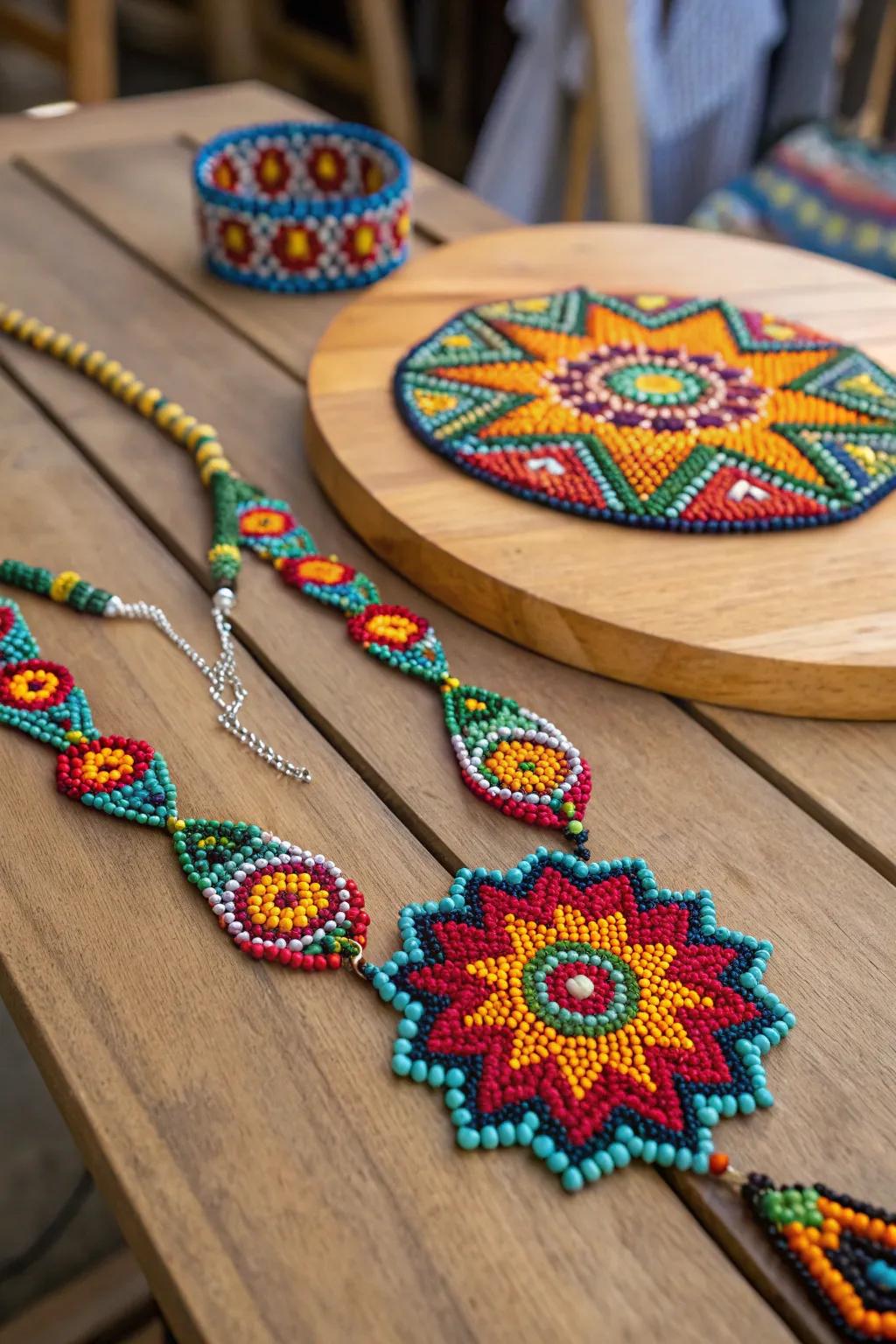 Huichol beadwork is a vibrant expression of Mexican artistry.