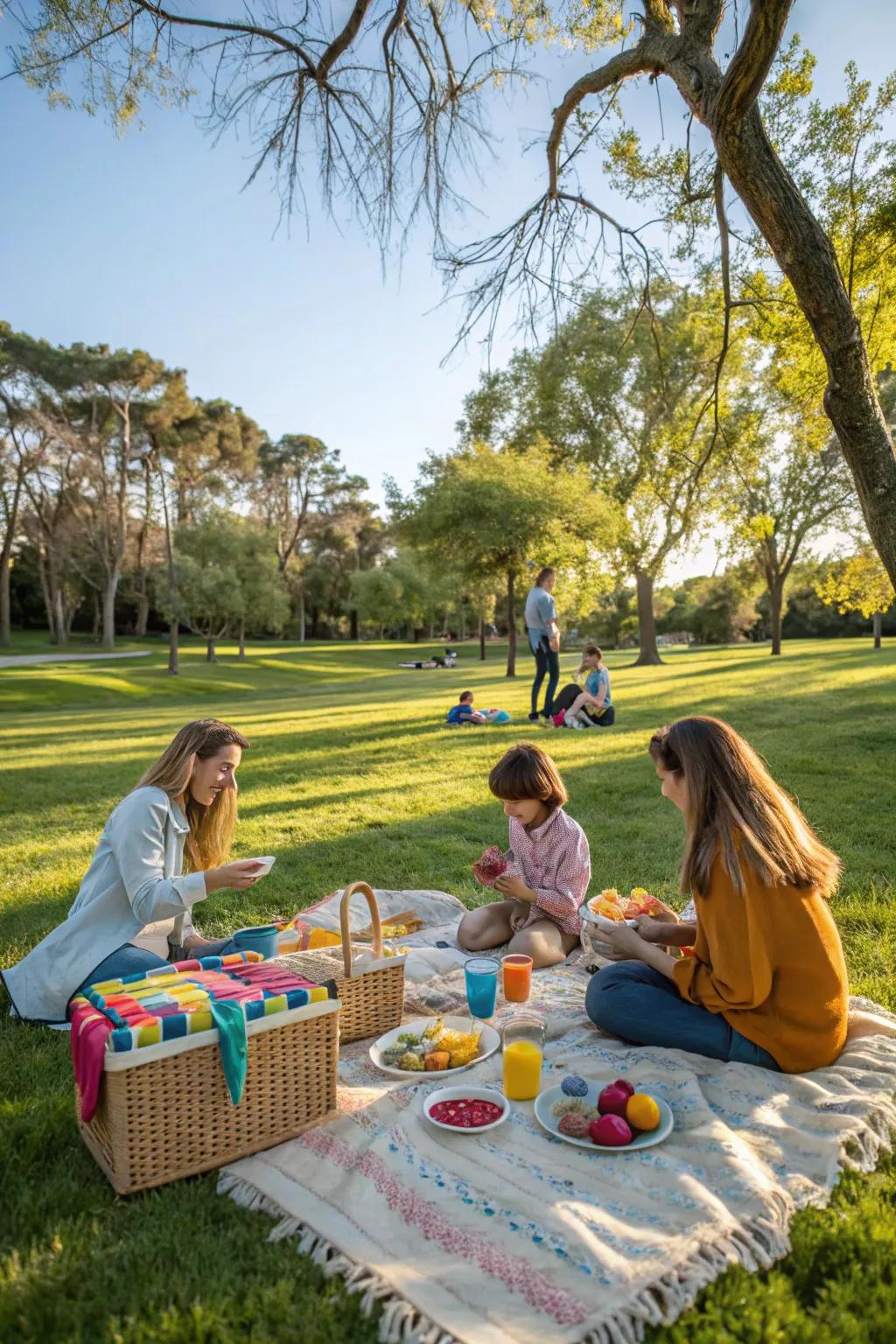 Celebrate graduation with a charming picnic in the park.