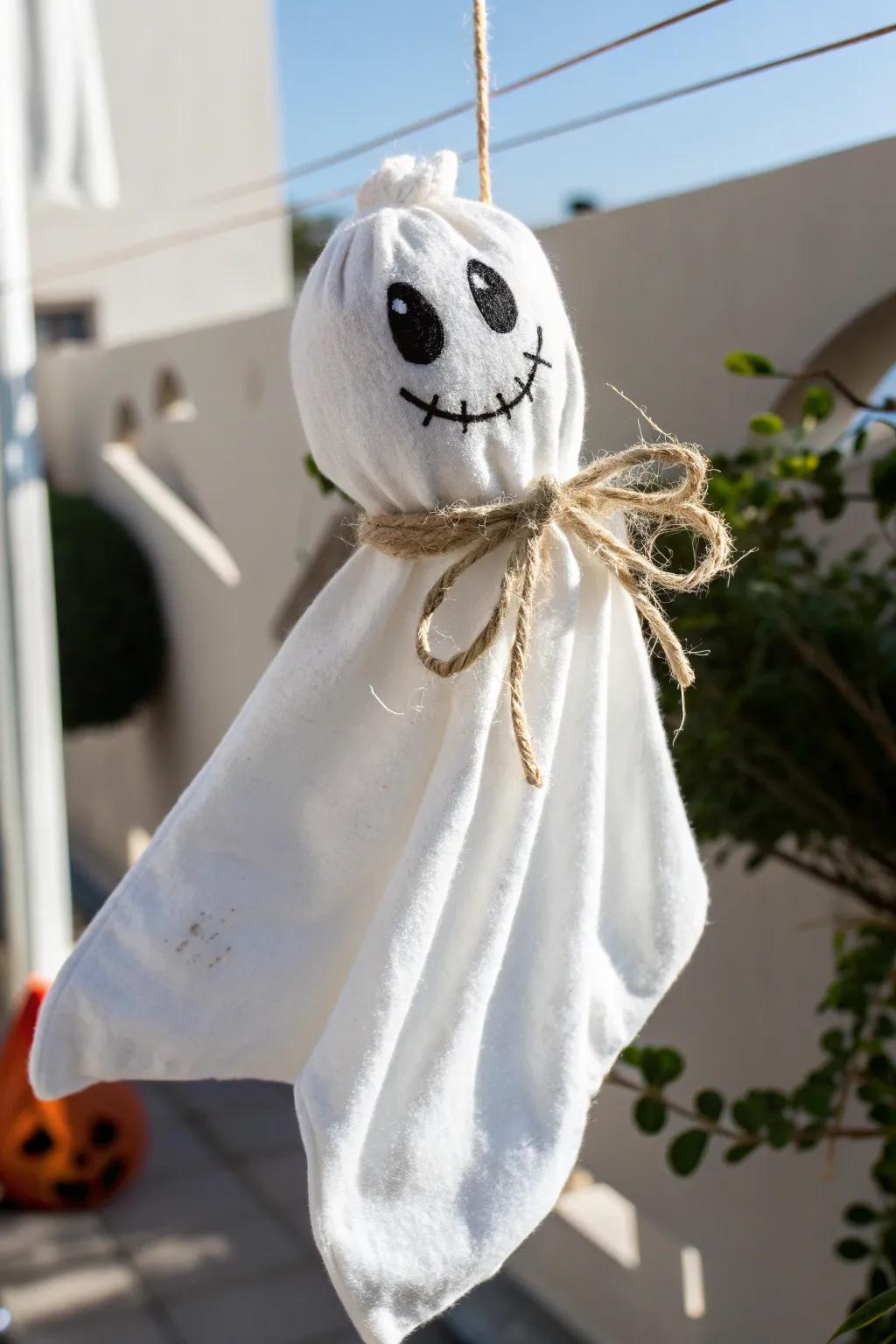 Spooky yet charming: Create your own sock ghosts for a touch of playful Halloween magic! 🧦👻