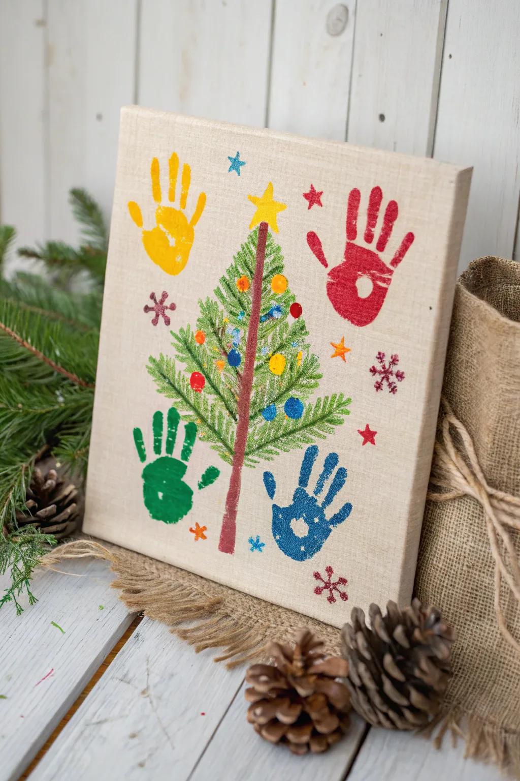Capture holiday joy with these charming handprint crafts, perfect as keepsakes or heartfelt gifts!