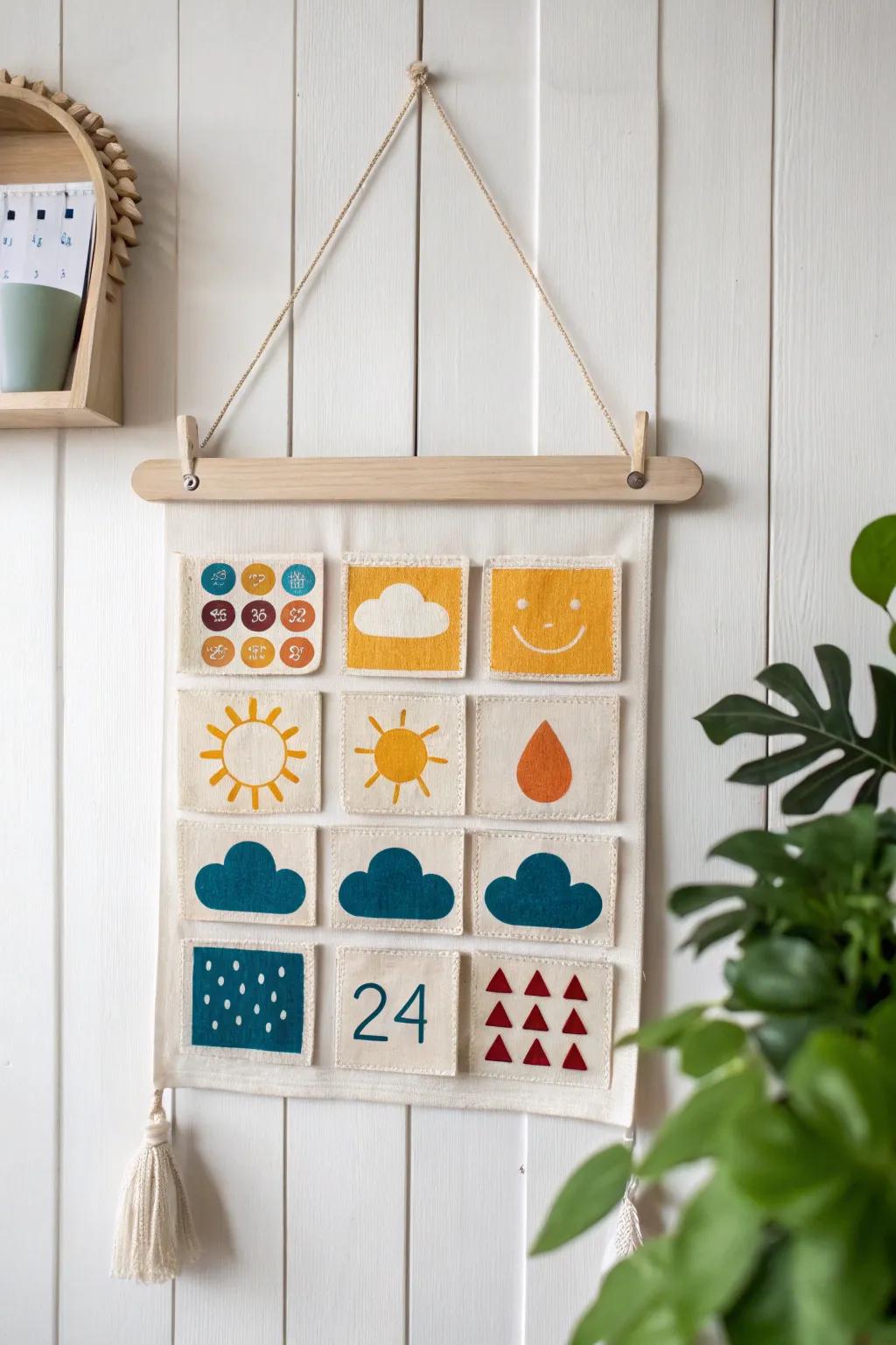 Bring the weather indoors with this charming handmade interactive calendar—perfect for sparking curiosity in little minds!