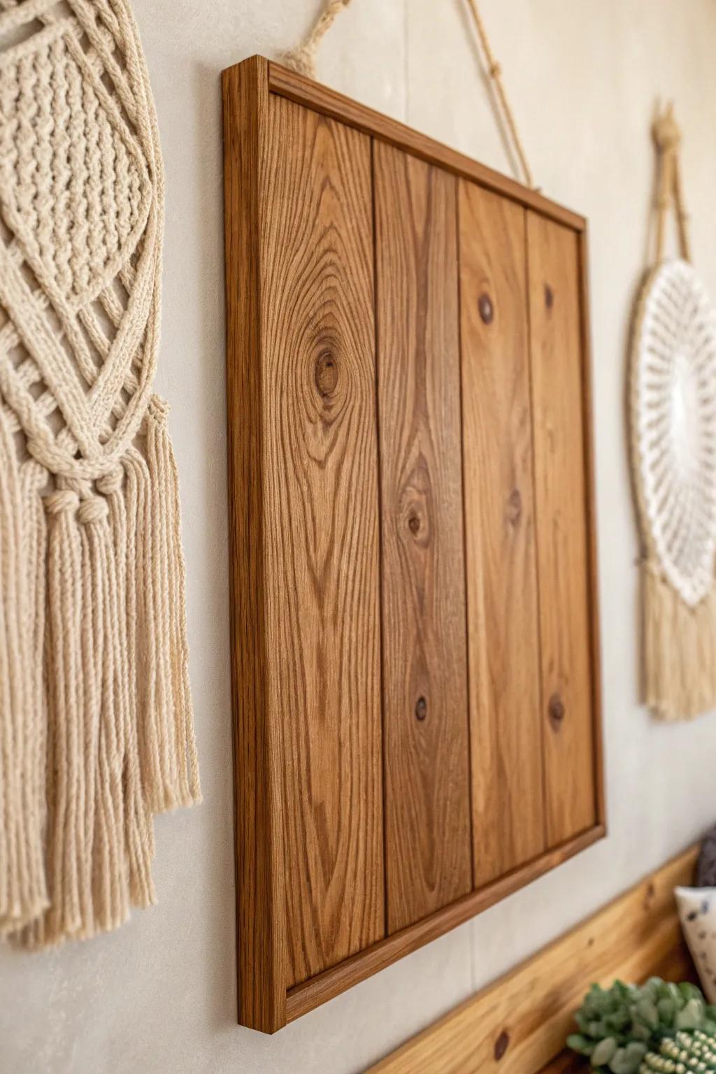 Bring warmth and creativity to your space with beautifully crafted wood wall panels.
