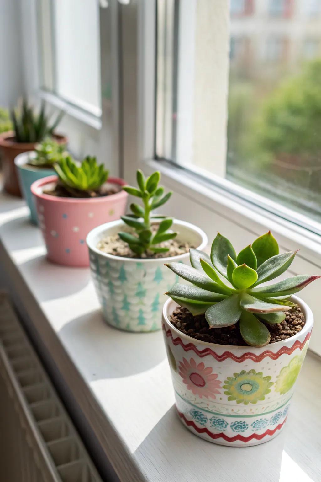 Gift a touch of nature with mini succulents.